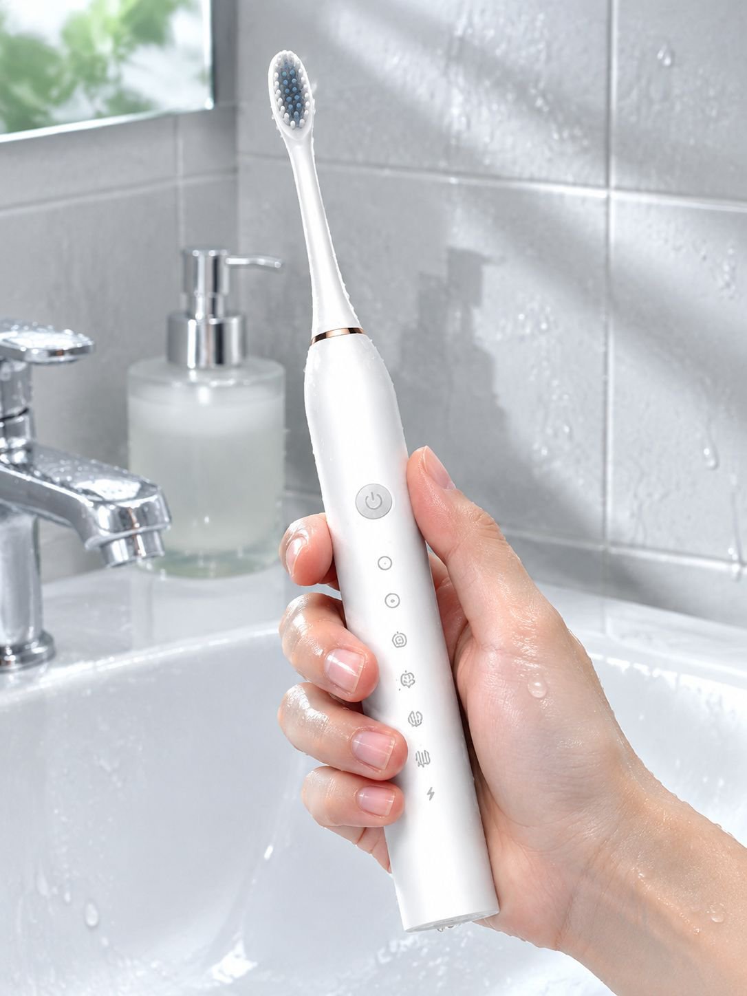 German quality adult electric toothbrush with soft bristles
