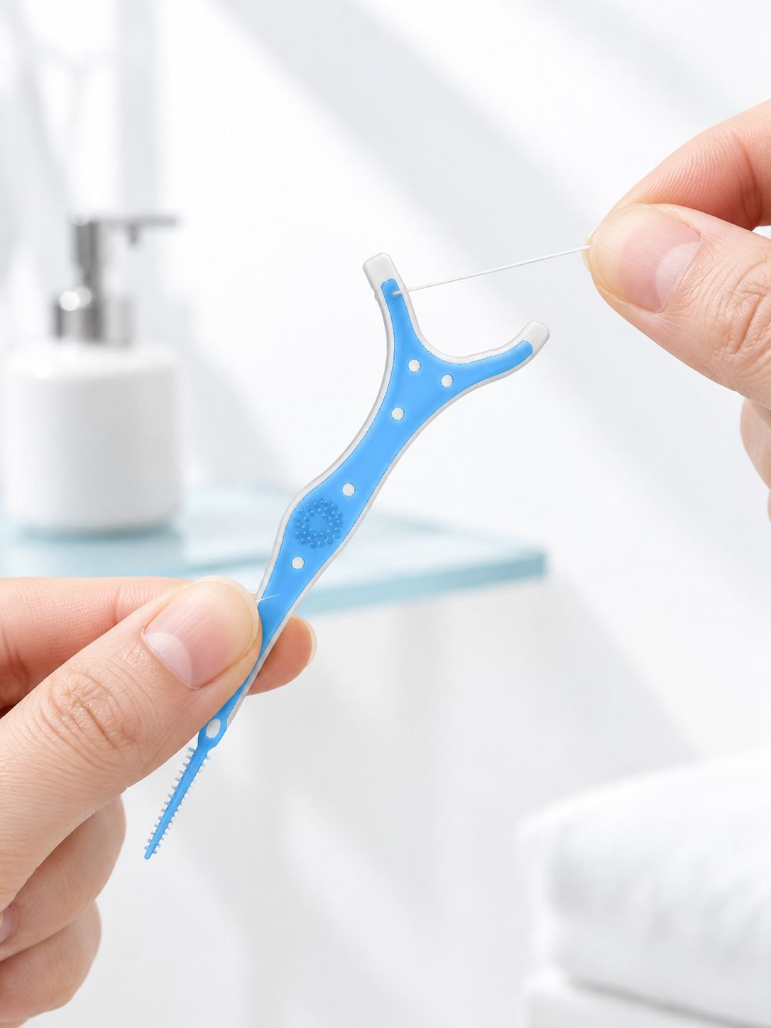 Cross-Border Dental Floss Sticks with English Packaging for Orthodontic Care