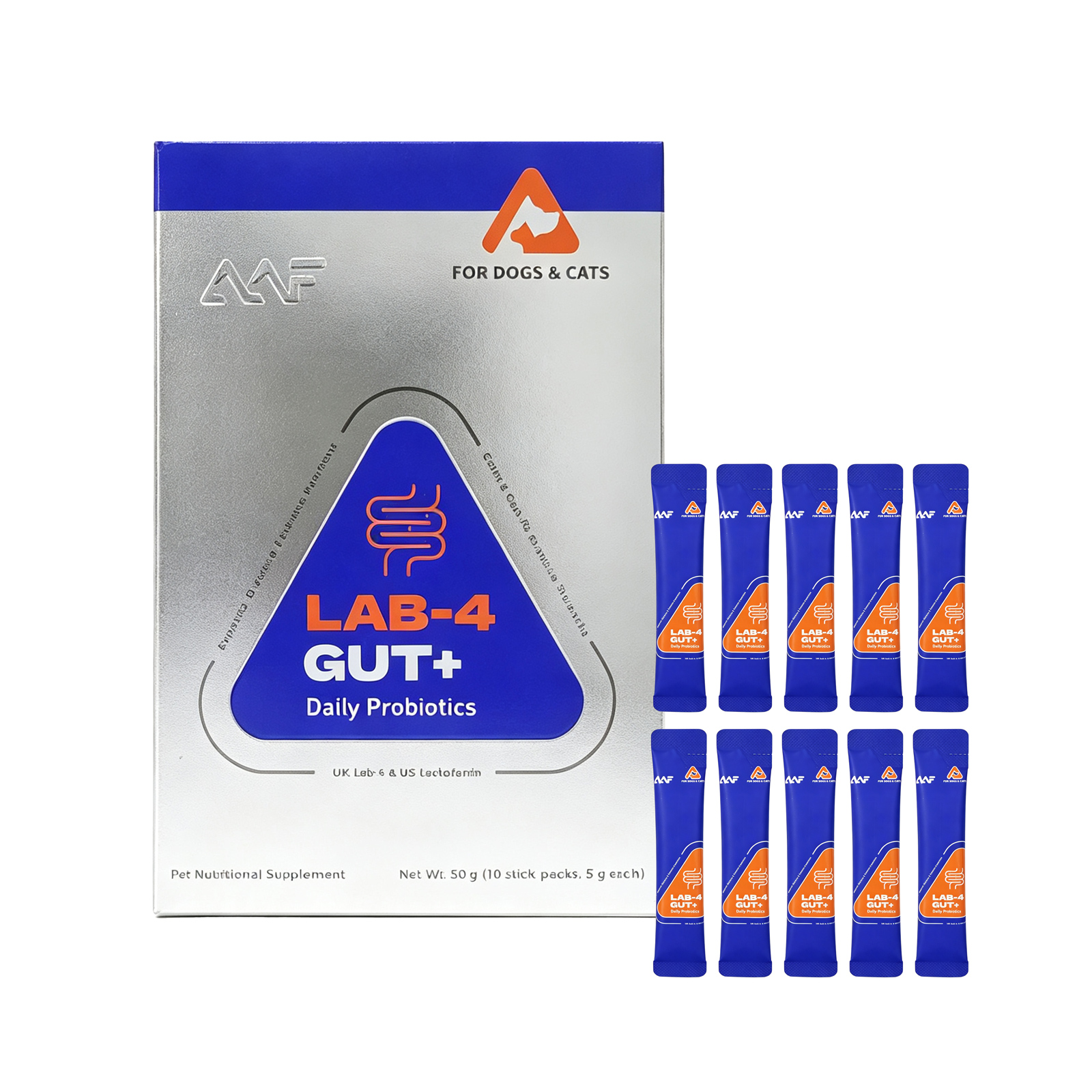Cat Food + Probiotic Bundle – Digestive & Odor Support, 750g + 10 Sachets