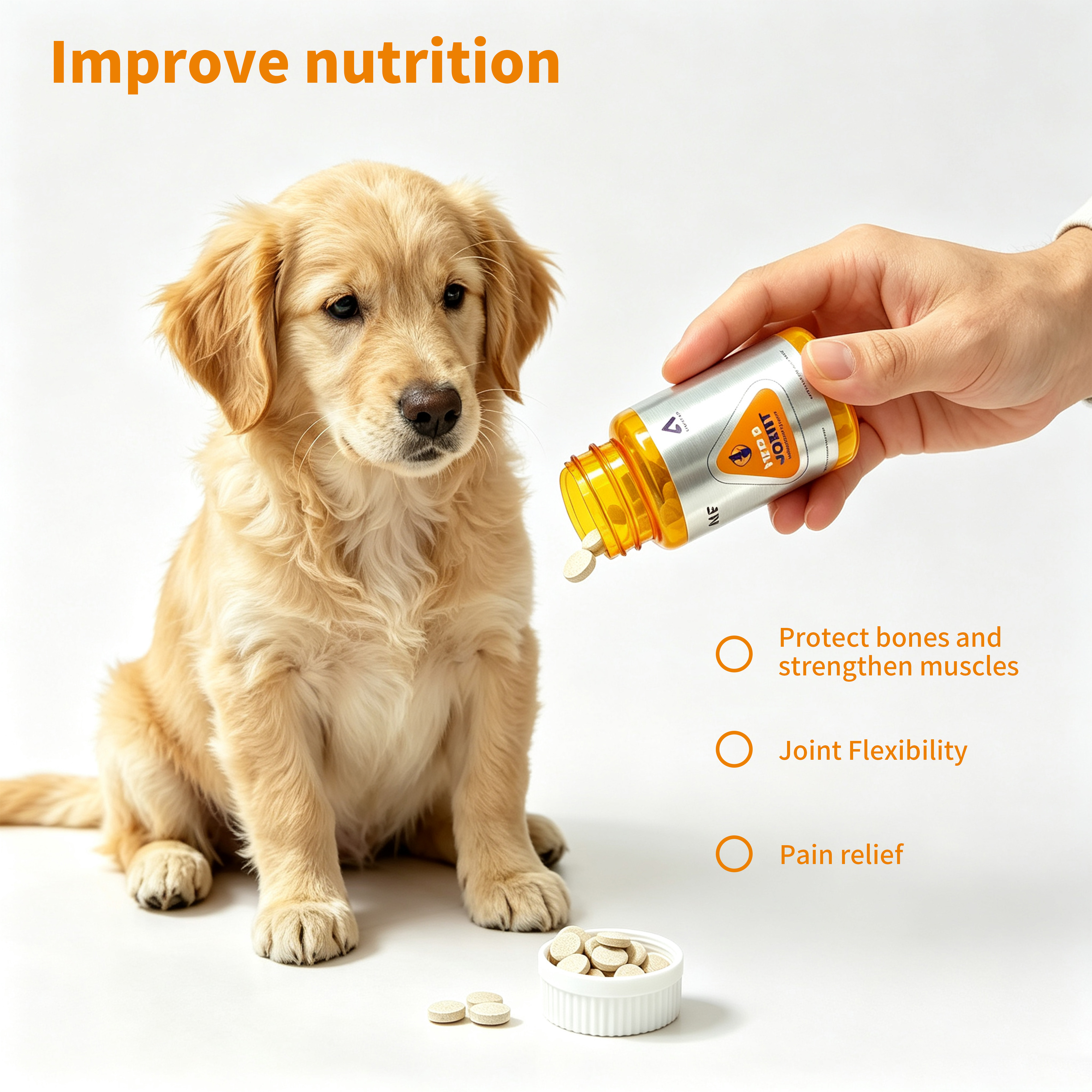 Hip & Joint Advanced Mobility for Dogs — Glucosamine, Chondroitin, MSM & Hyaluronic Acid Supports Joint Comfort, Mobility & Bone Health