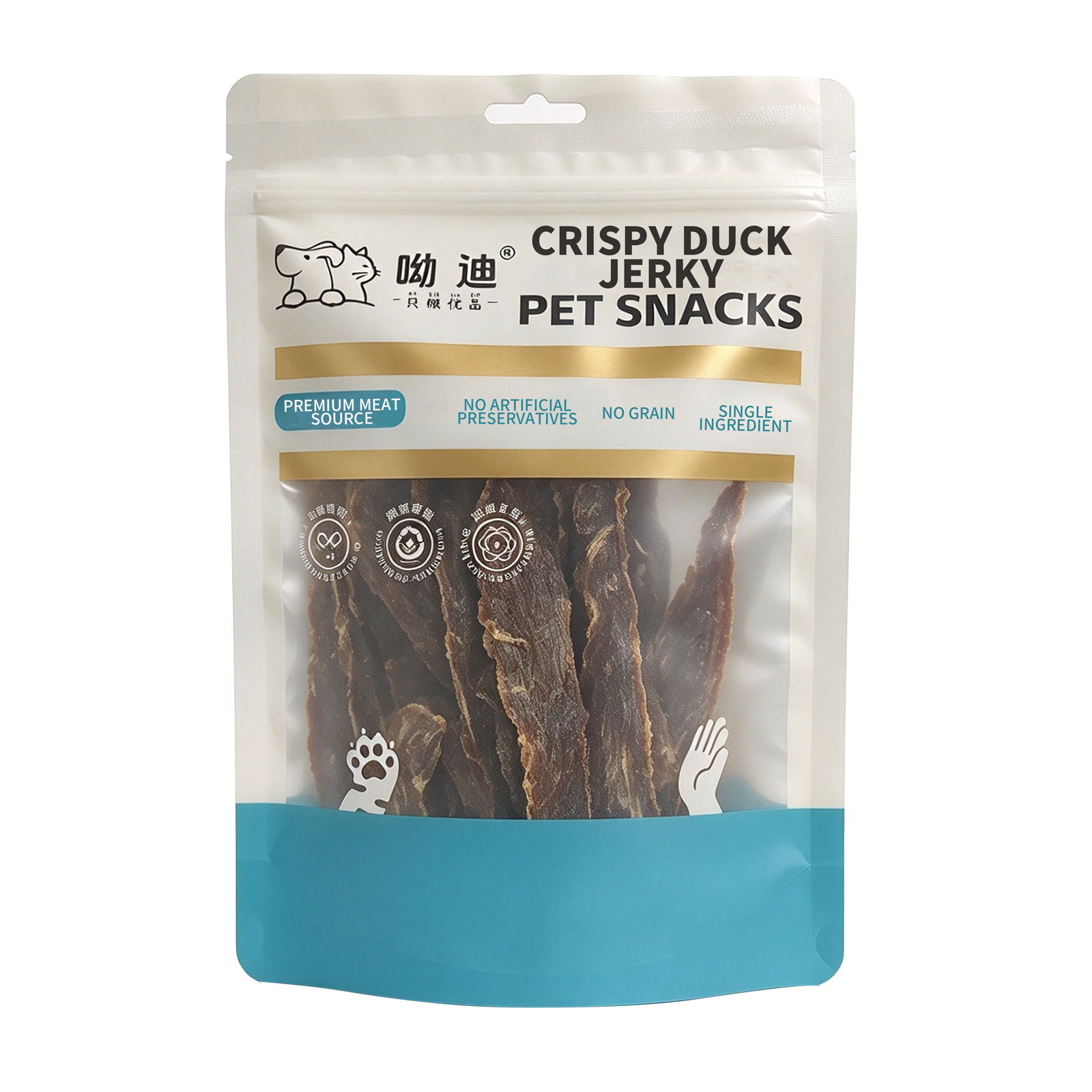 Air-Dried Crispy Duck Slices for Dogs & Cats – 100g | Single Ingredient, 65% Protein | Thick-Cut & Crunchy | Grain-Free, No Additives | Training Treats & Food Topper | All Life Stages
