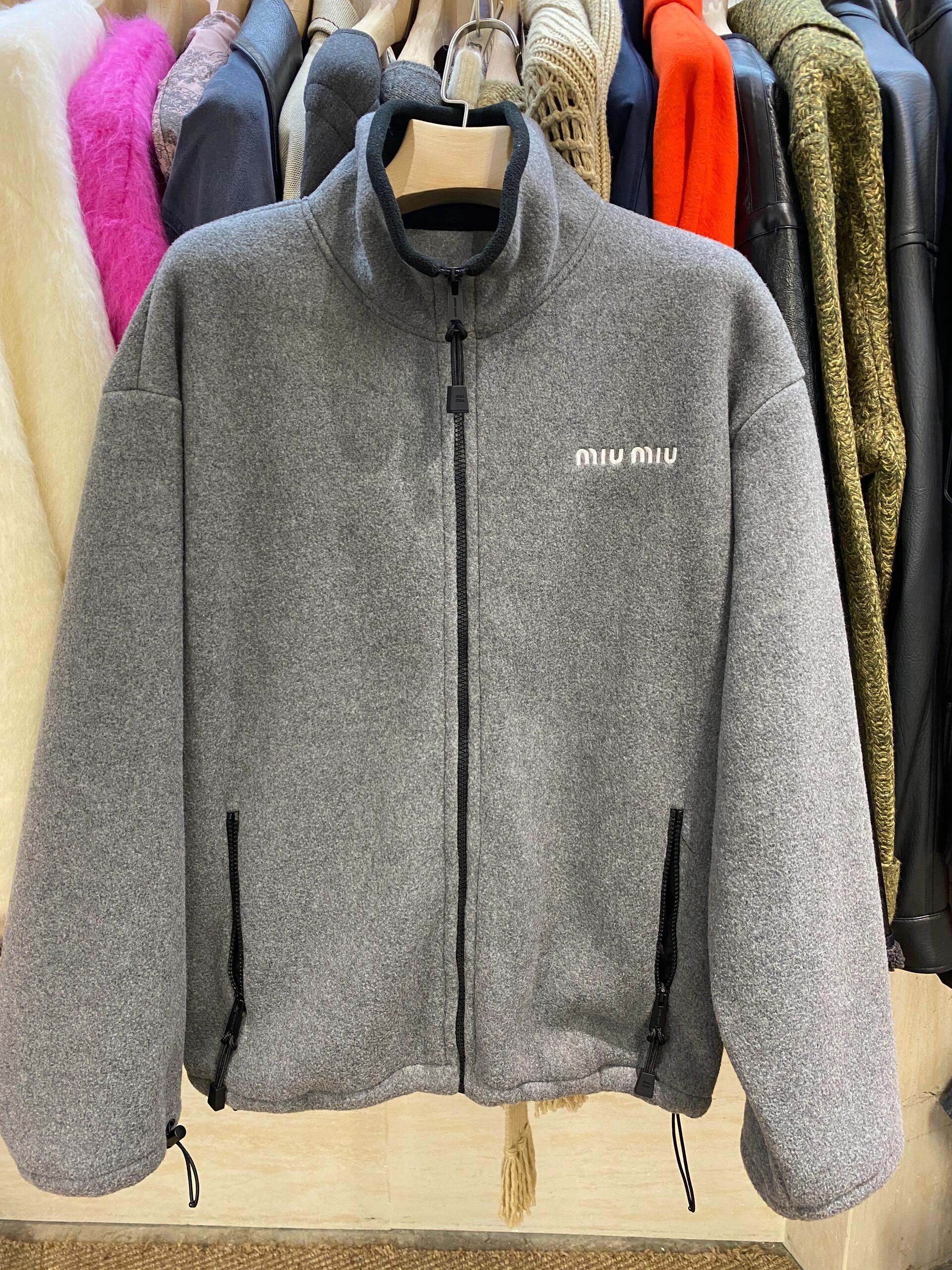 miu shaker gray jacket