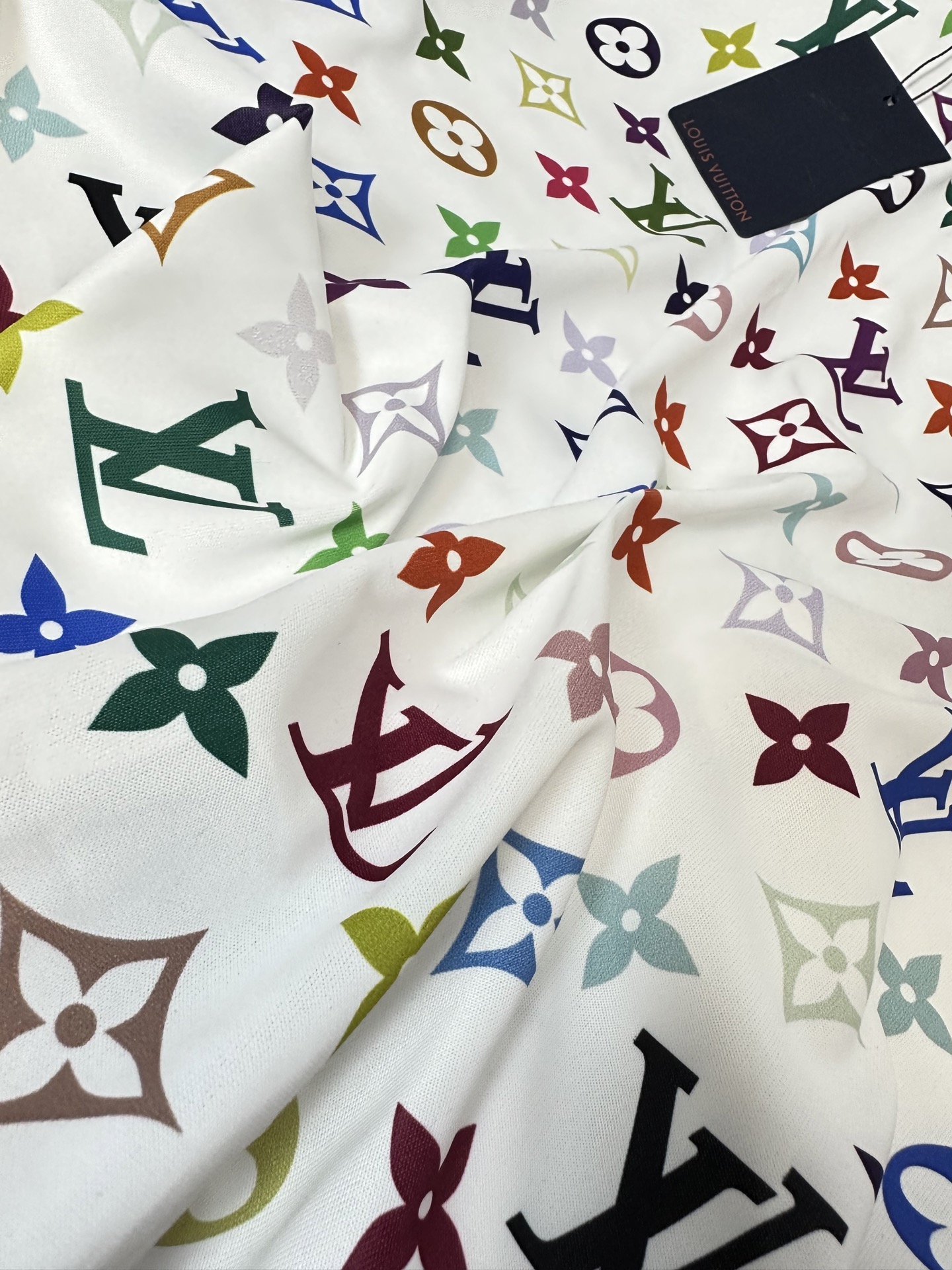 Louis Vuit25SS Tri-colour Chain Simple Design Short Sleeve