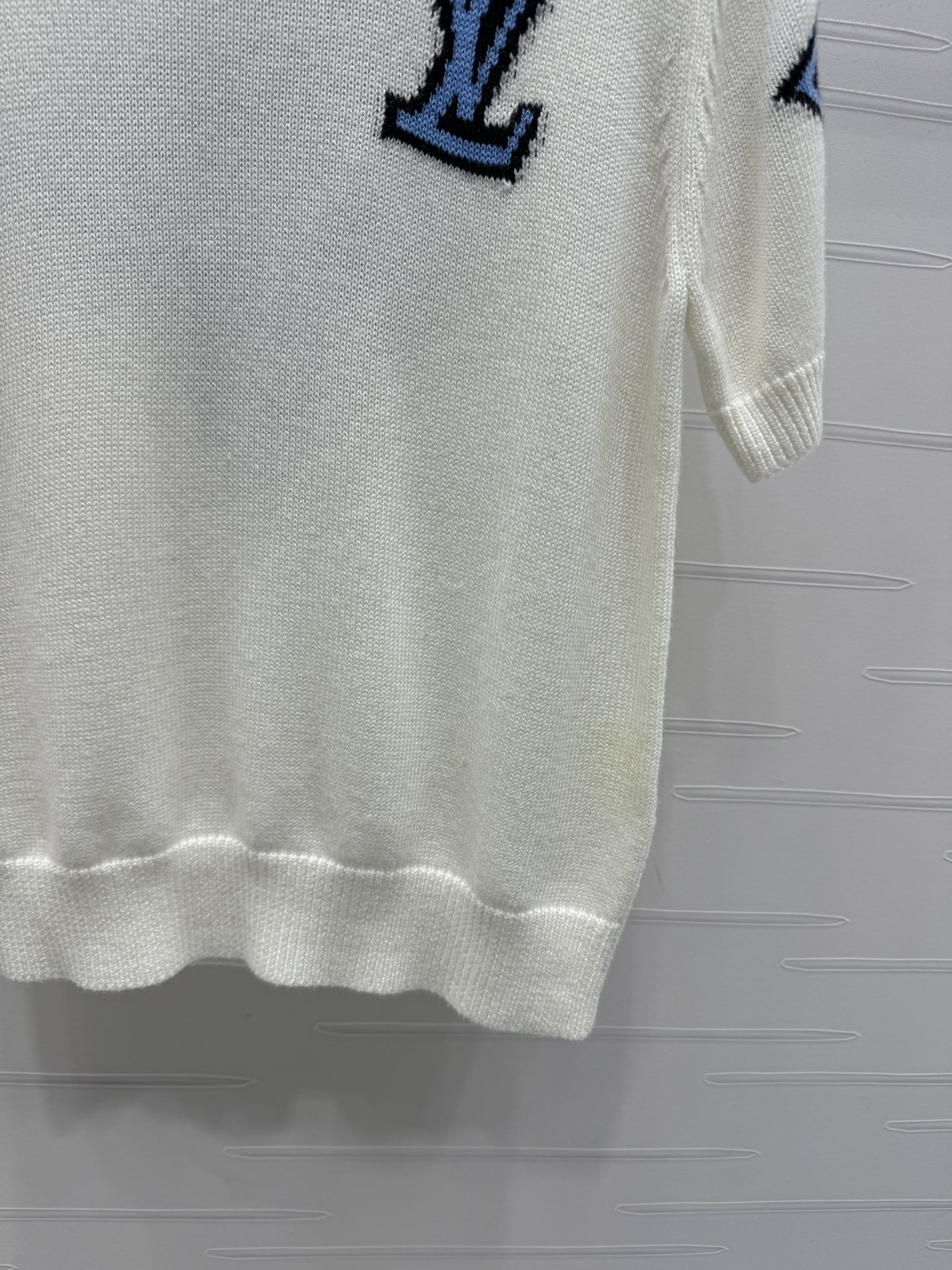 Louis vuit25SS short-sleeve knit in clashing colours