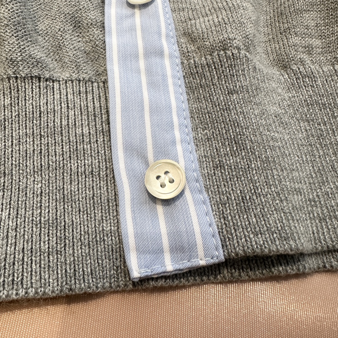 MIU25SS polo single-breasted cardigan
