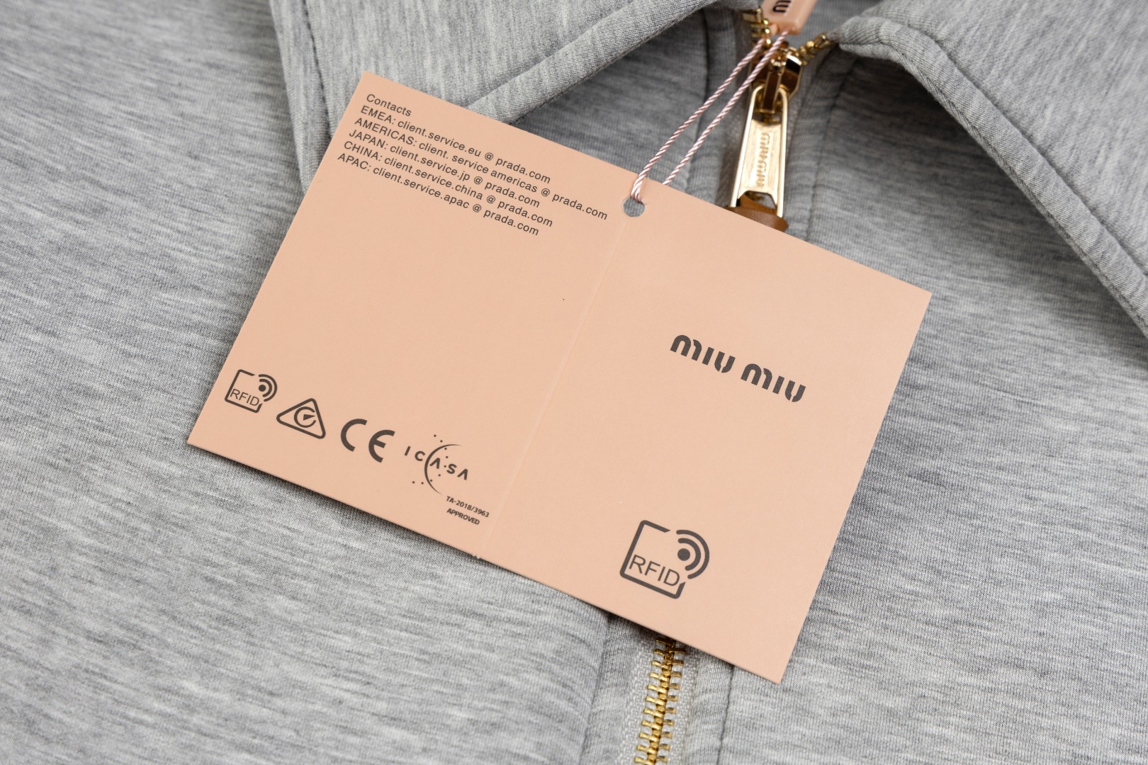 MIU Grey Space Cotton Jacket