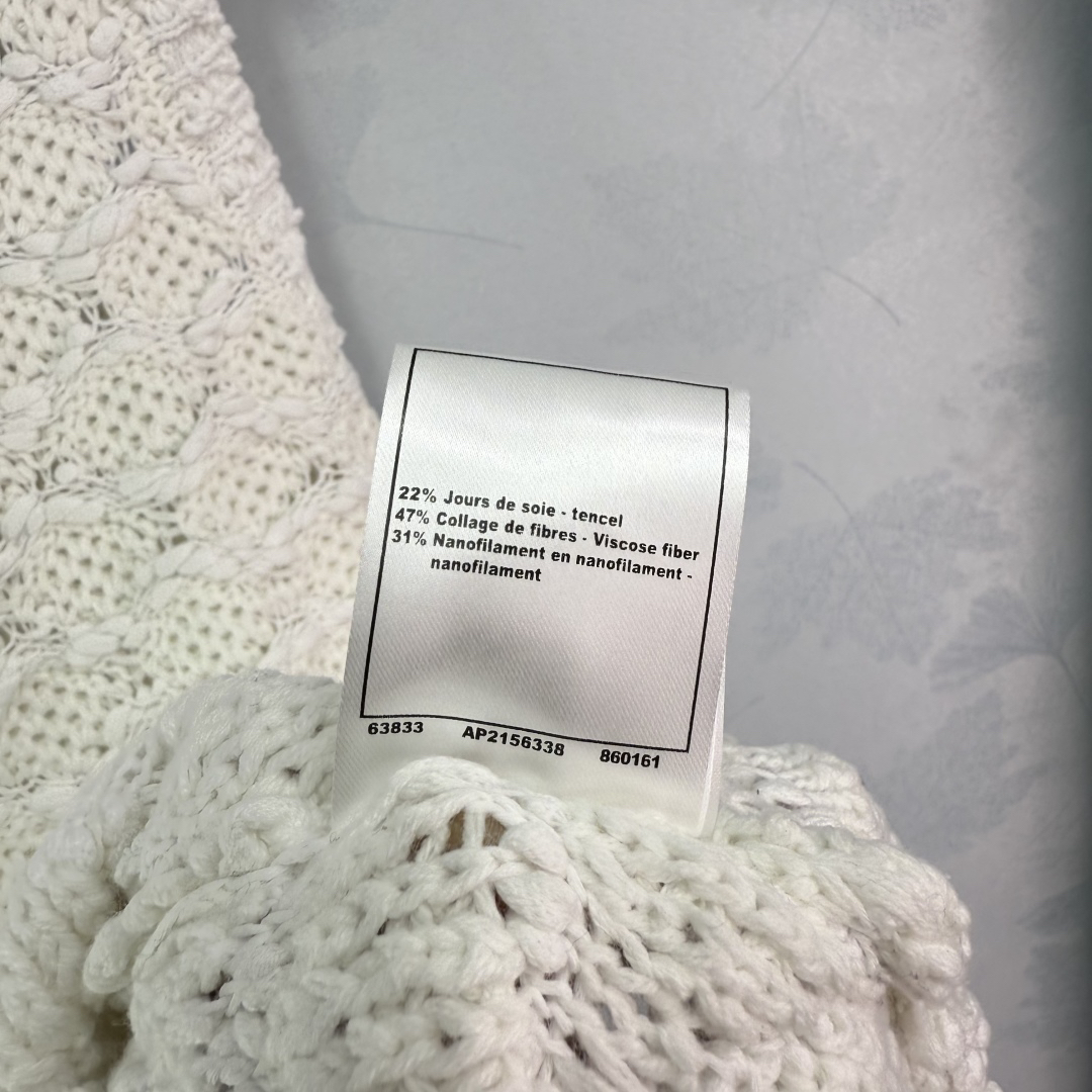Chanl Three-dimensional hand-crocheted knit tank dress
