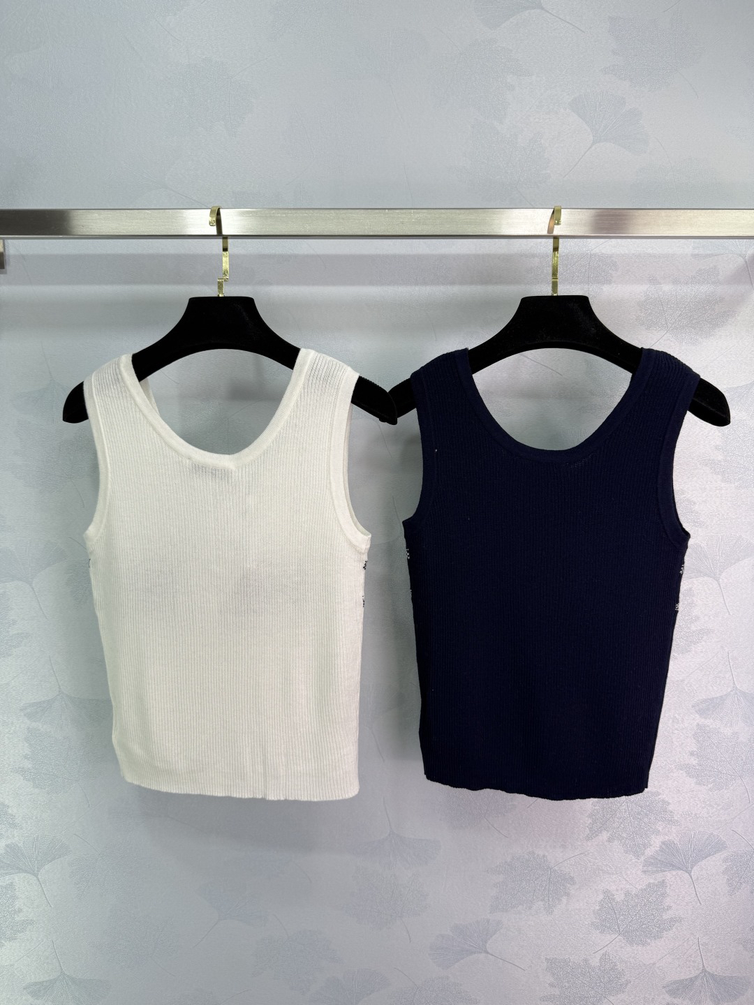 DIO25SS Colour Block Logo Knit Tank Top
