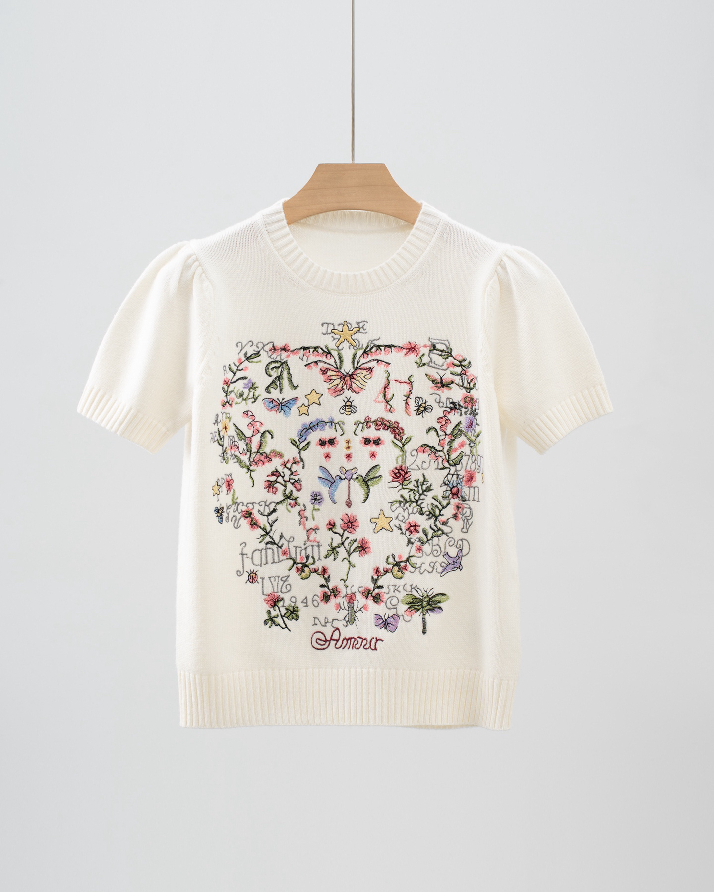 DIO Embroidery Round Neck Short Sleeve