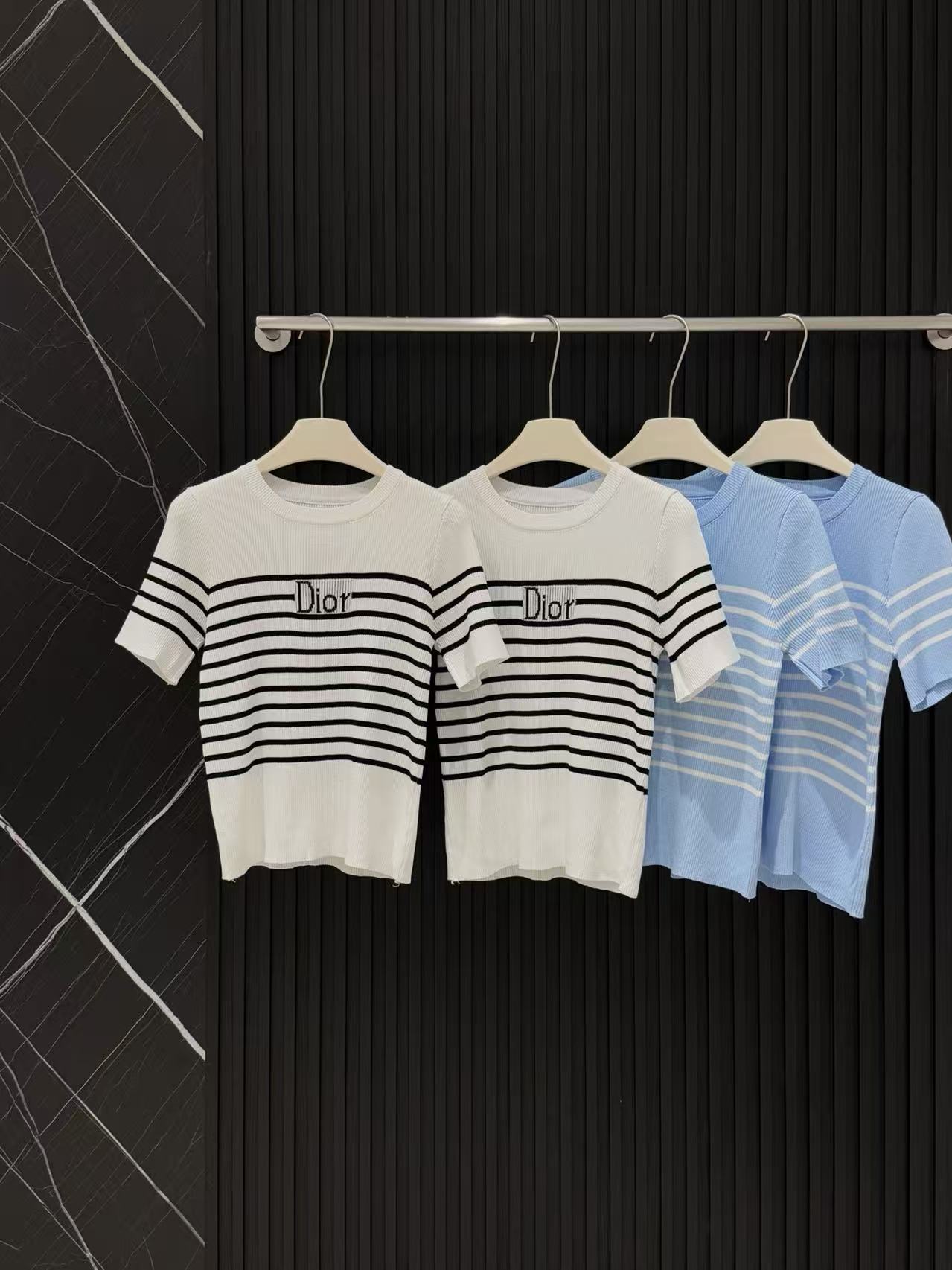 DD Striped Logo Knit Tee
