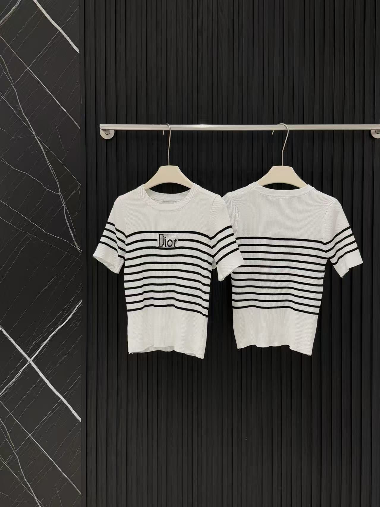 DD Striped Logo Knit Tee