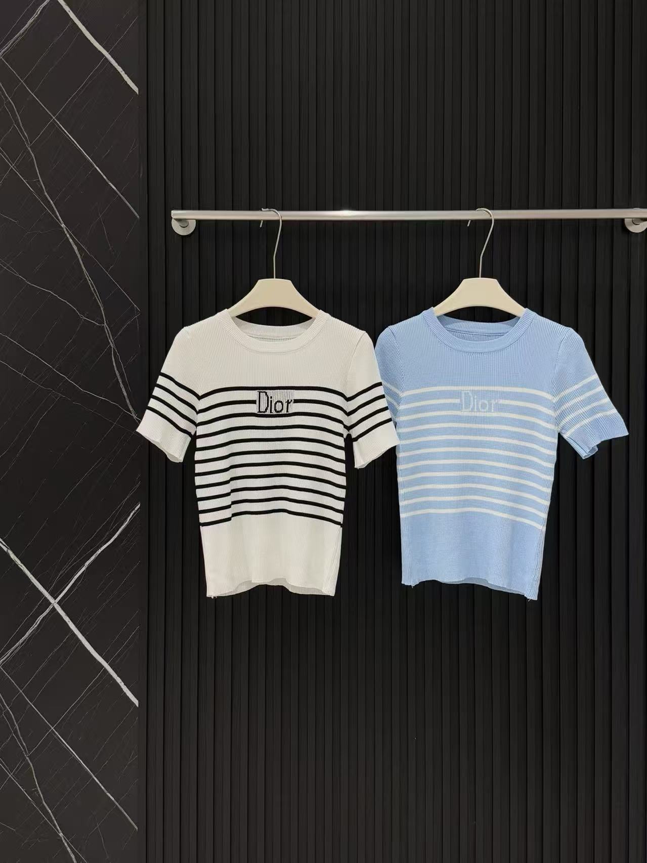 DD Striped Logo Knit Tee