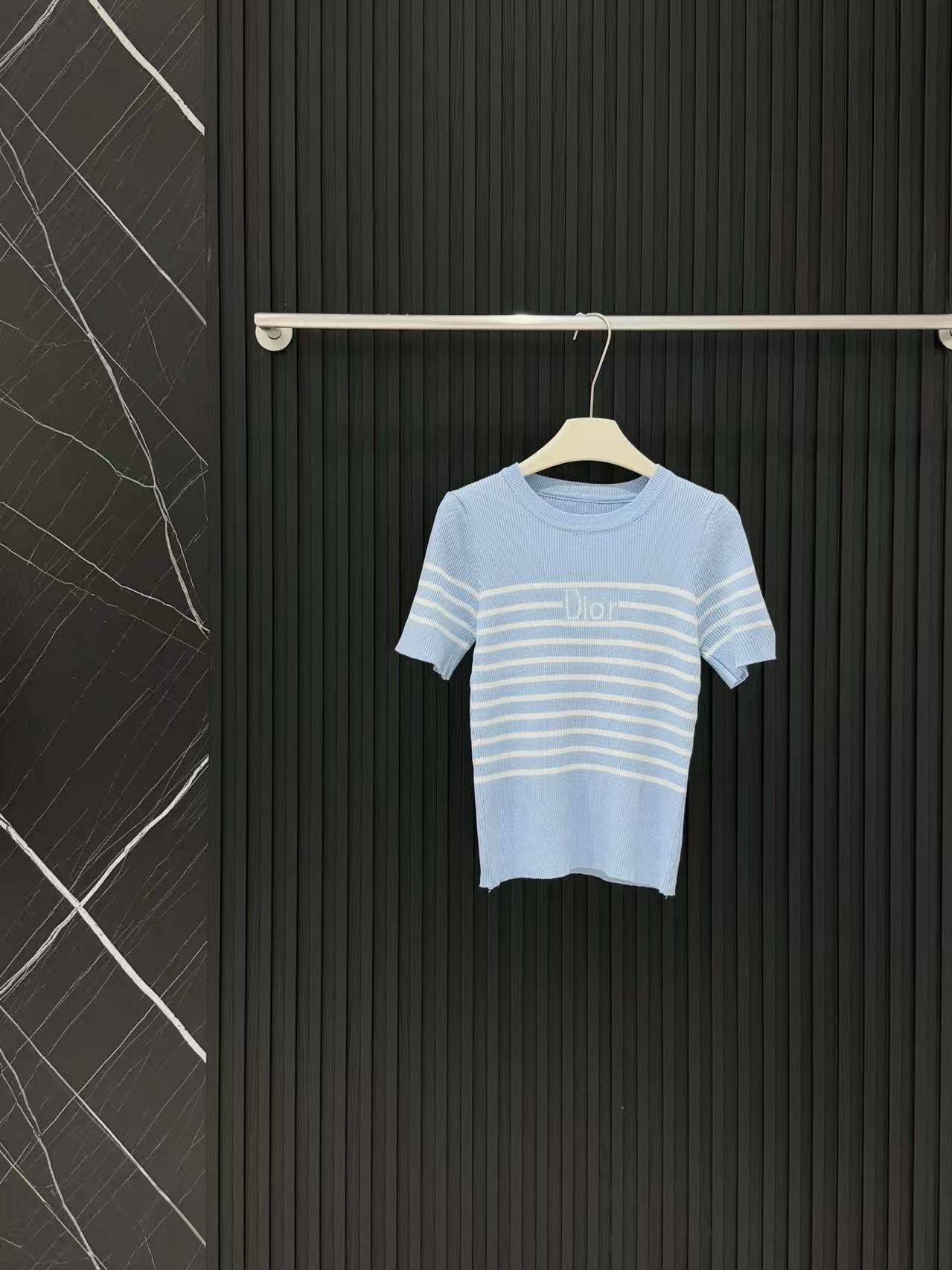 DD Striped Logo Knit Tee