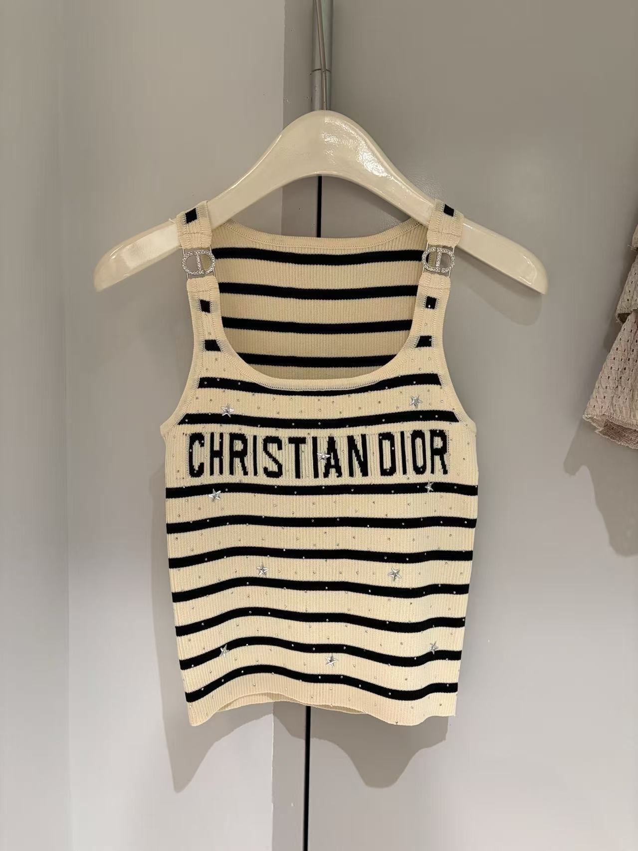 DD Striped Logo Tank Top