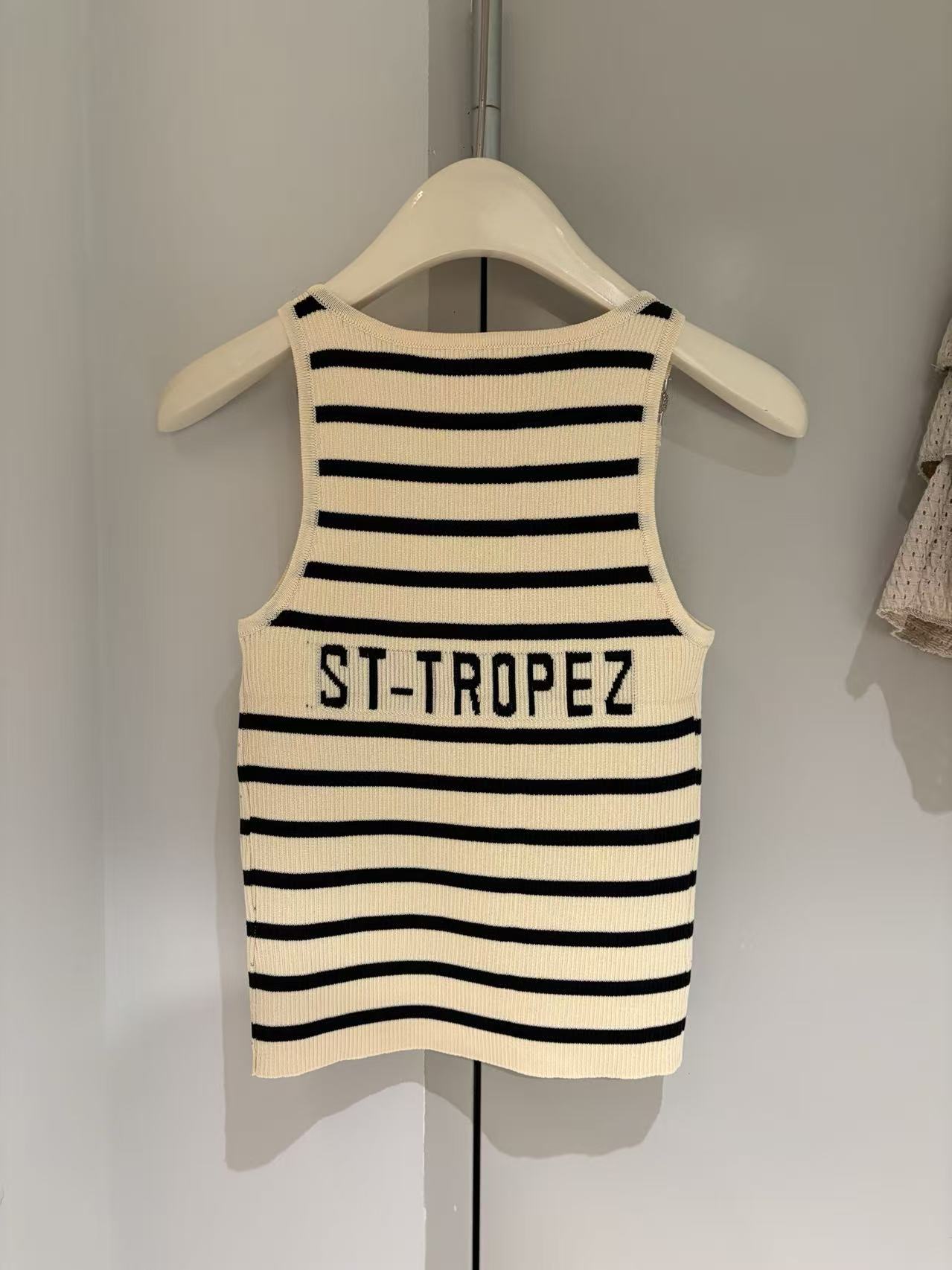 DD Striped Logo Tank Top