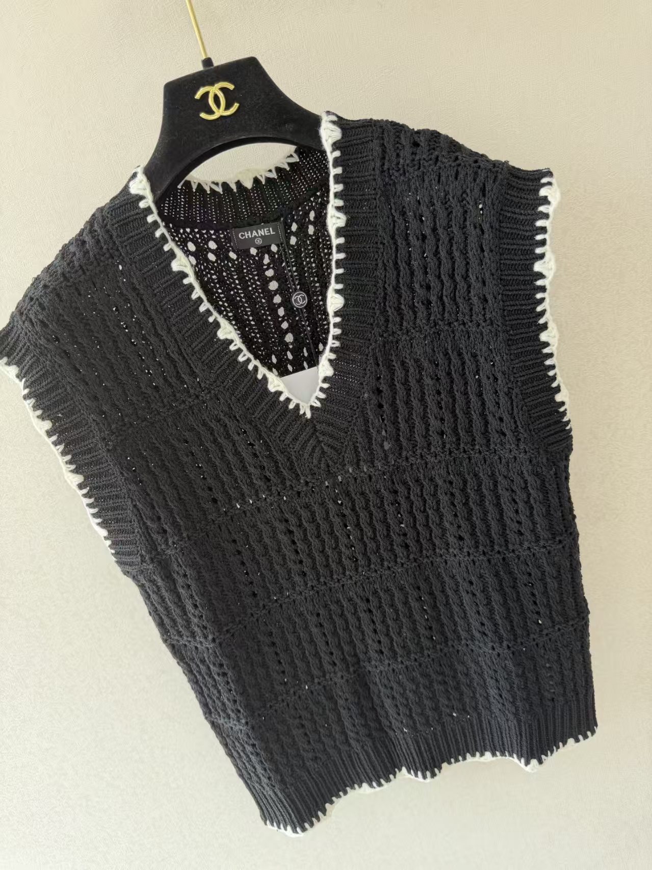 CC knitted vest