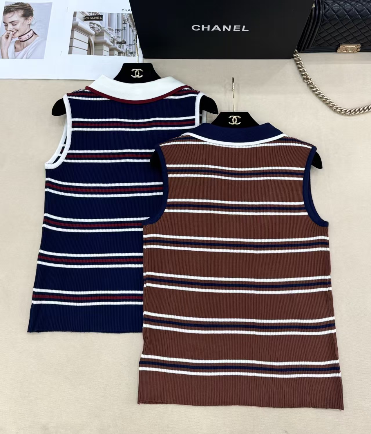 Cha26 New Arrival Knit Collared Vest