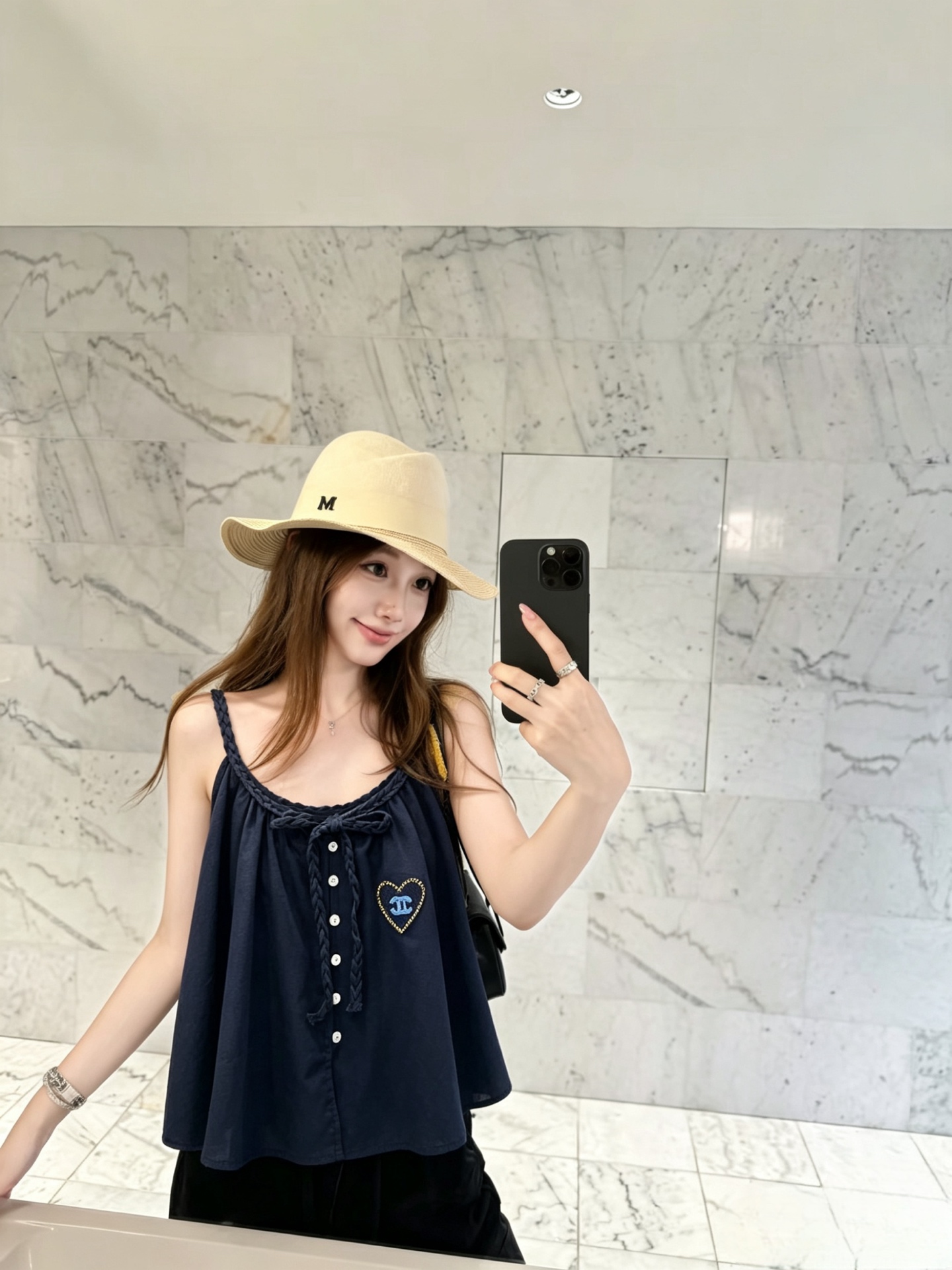 Cha Braided spaghetti strap top