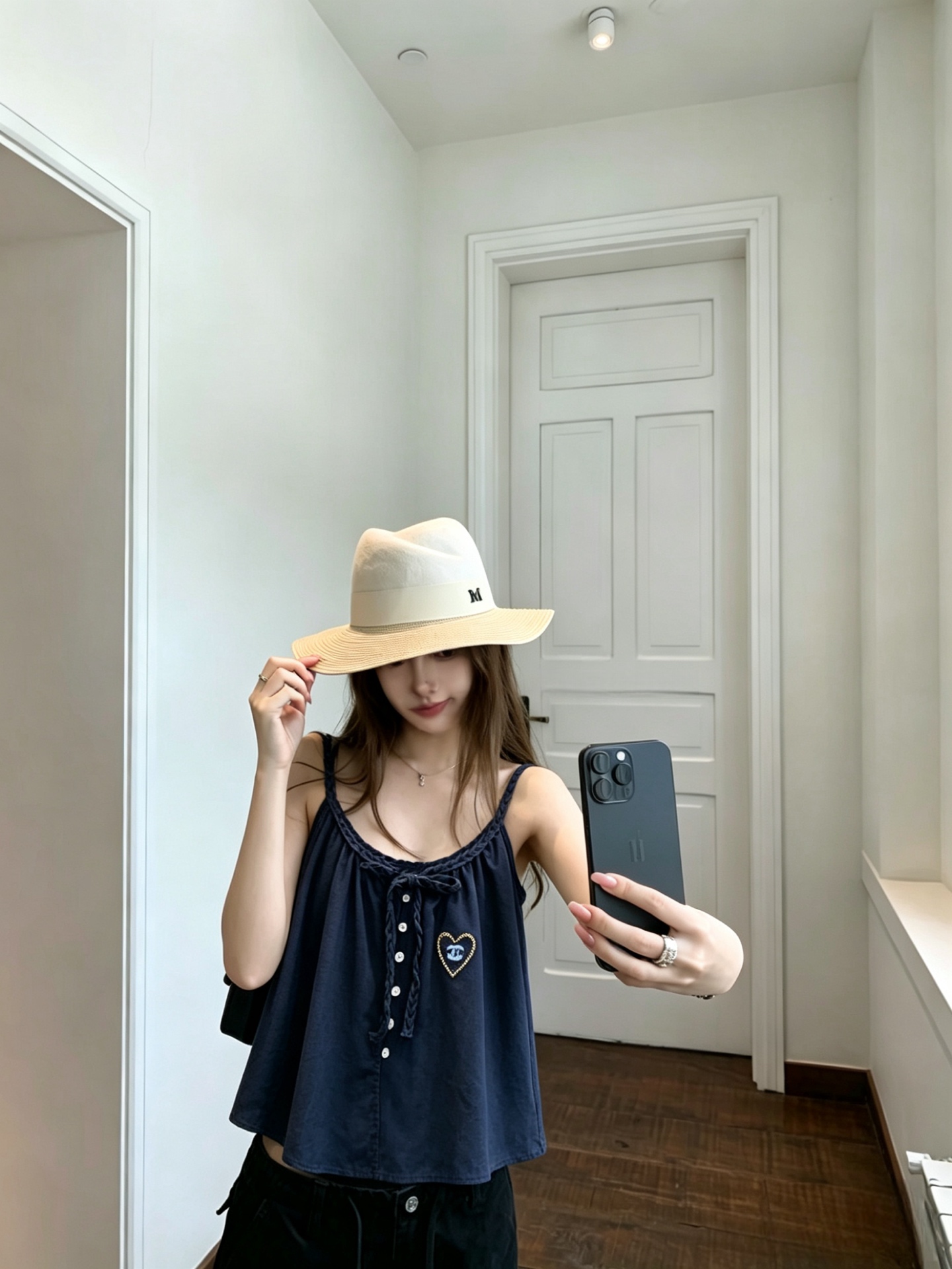 Cha Braided spaghetti strap top