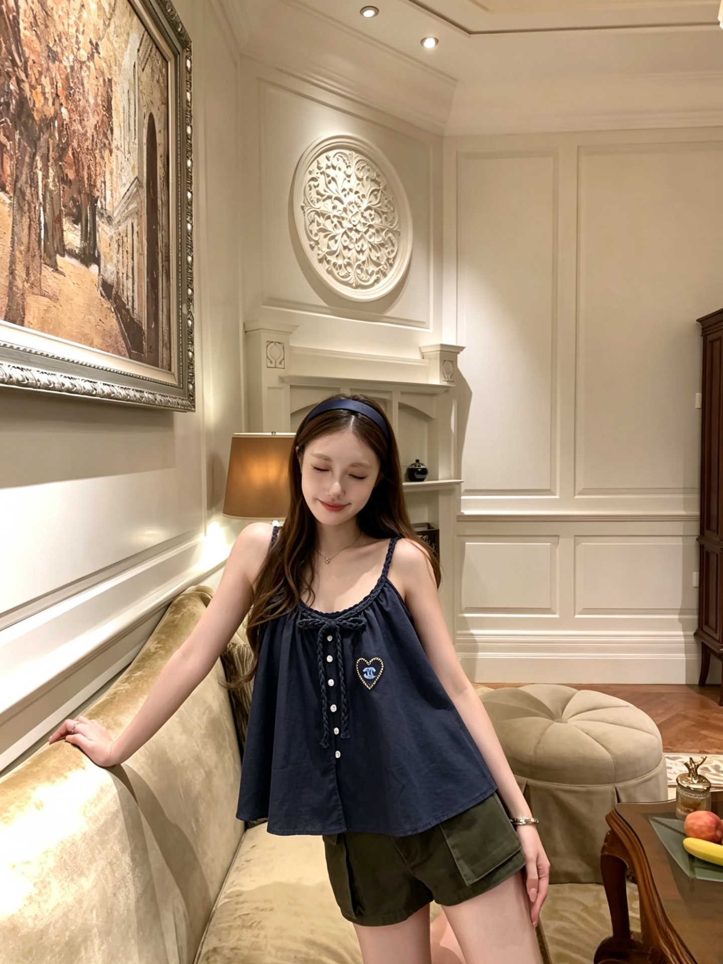 Cha Braided spaghetti strap top