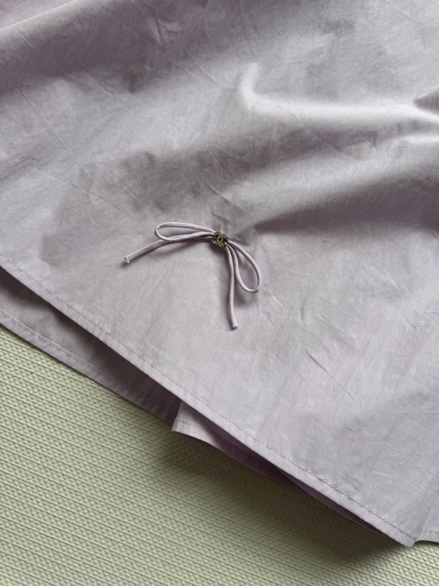 Cha New Bowknot LOGO Pleated Skirt