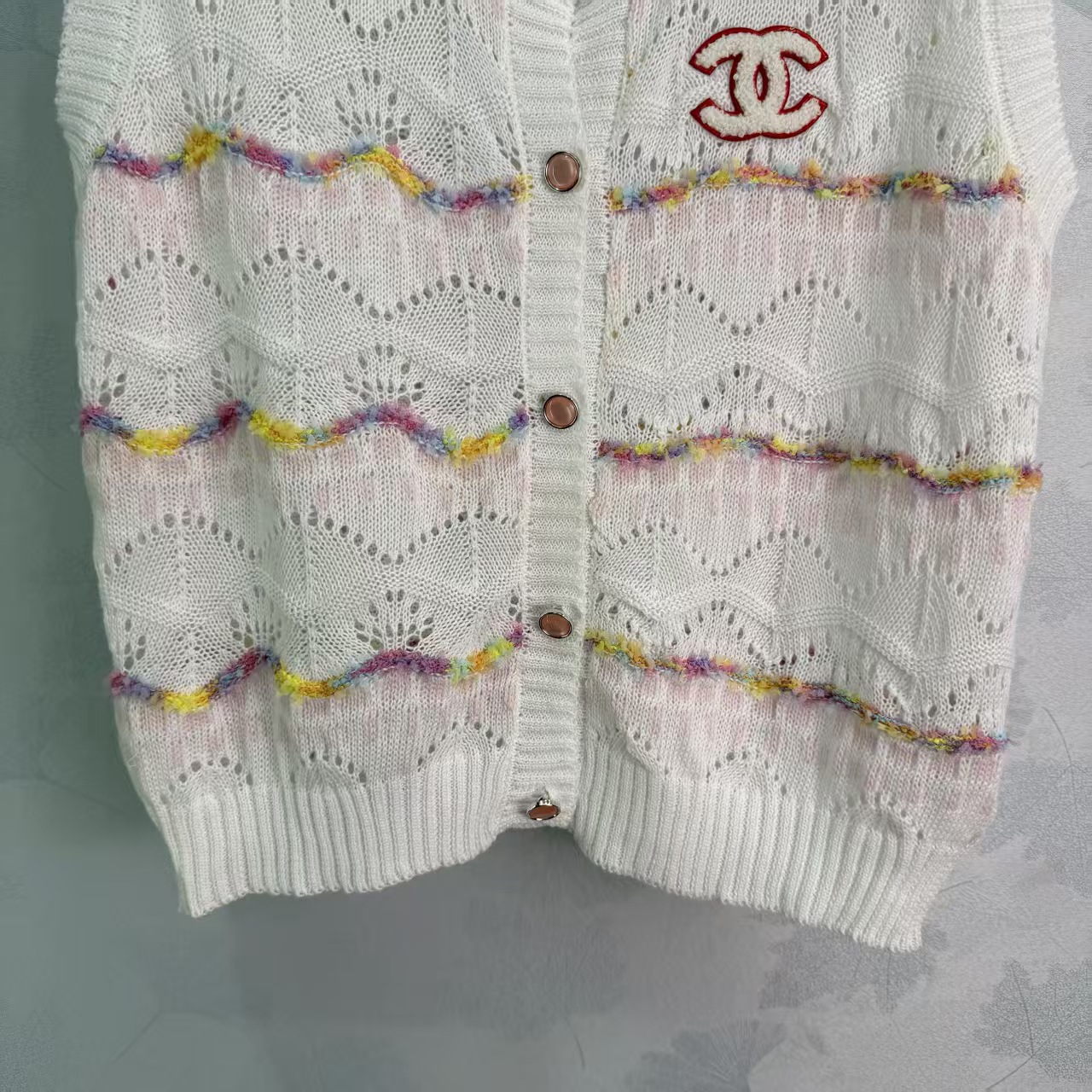 Cha* 2026 Spring/Summer New Stripe Knit Vest!
