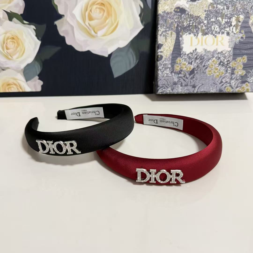 Di Rhinestone Letter Satin Padded Headband