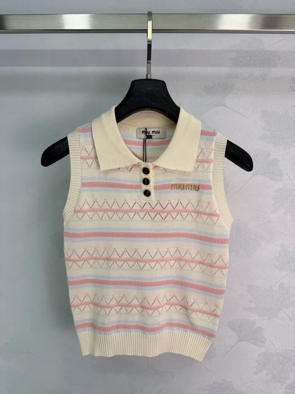 Mi*26 Spring/Summer New Striped Knit Vest