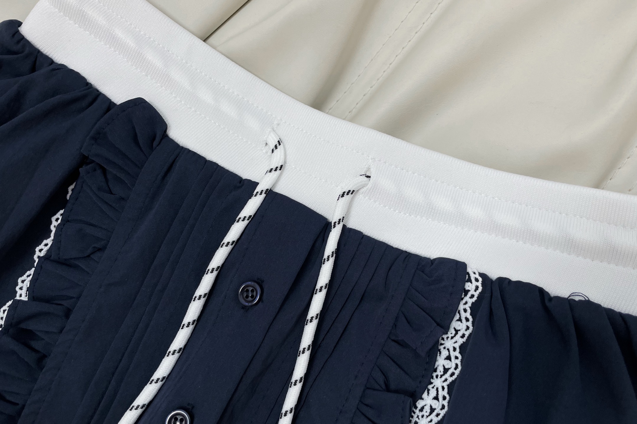Mi Ruffled Drawstring Skirt