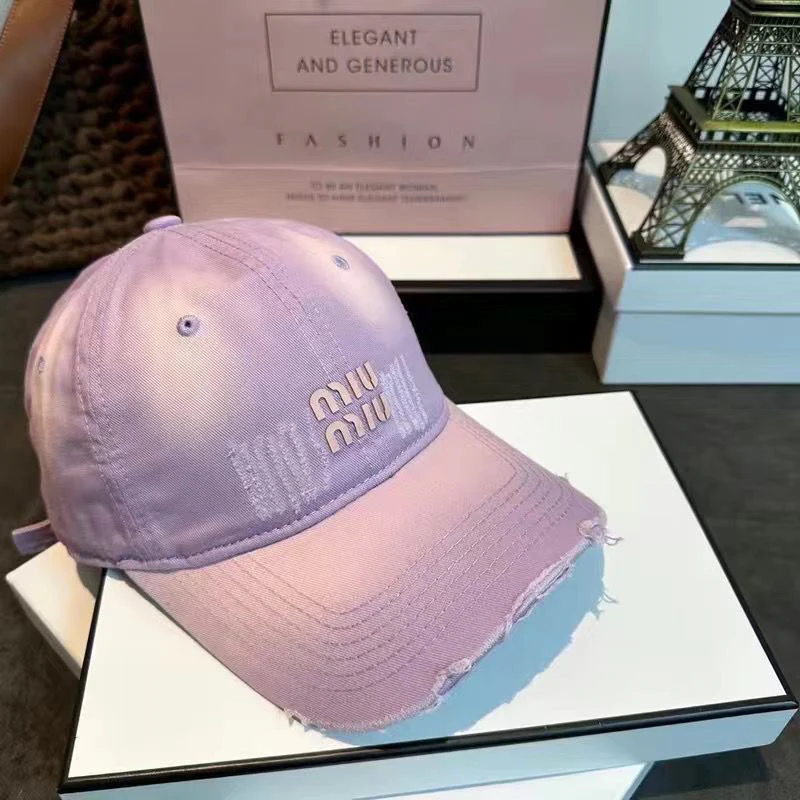 M Series New Fashionable All-match Embroidered Baseball Cap