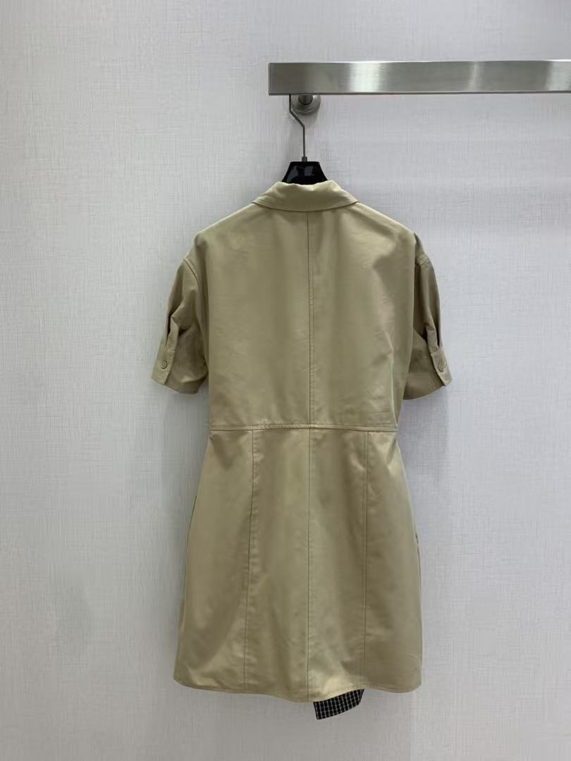 LOE 26 Tailored Cotton Blend Collar Shirt Dress