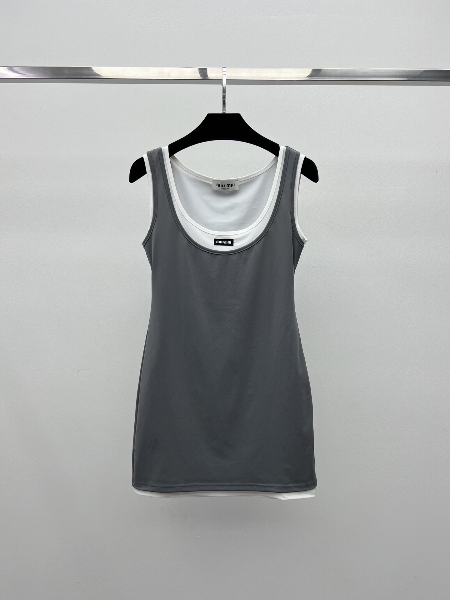 Mi* Fake two-piece tank dress