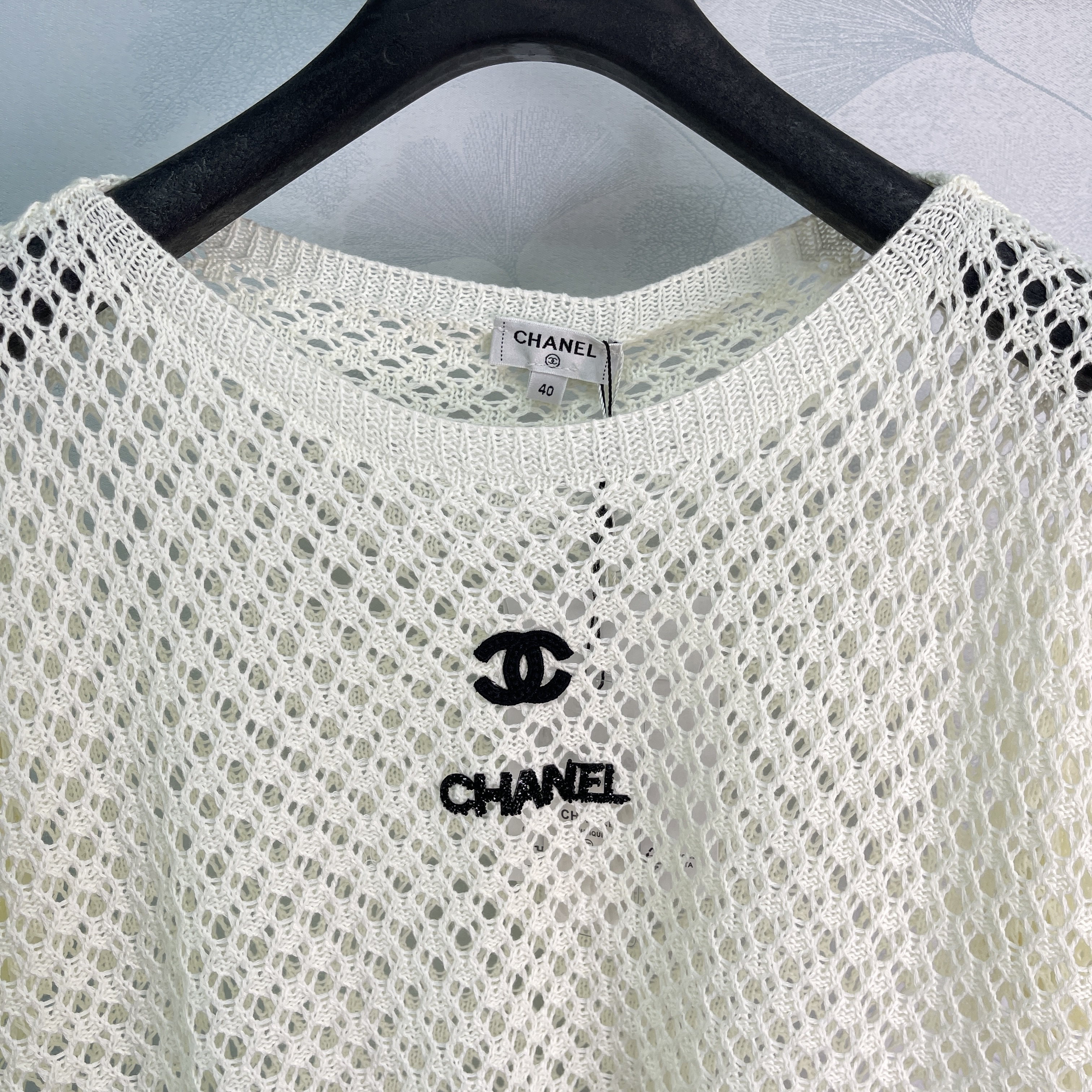 Cha* 2026 Spring/Summer New Hollow Knit Short Sleeve