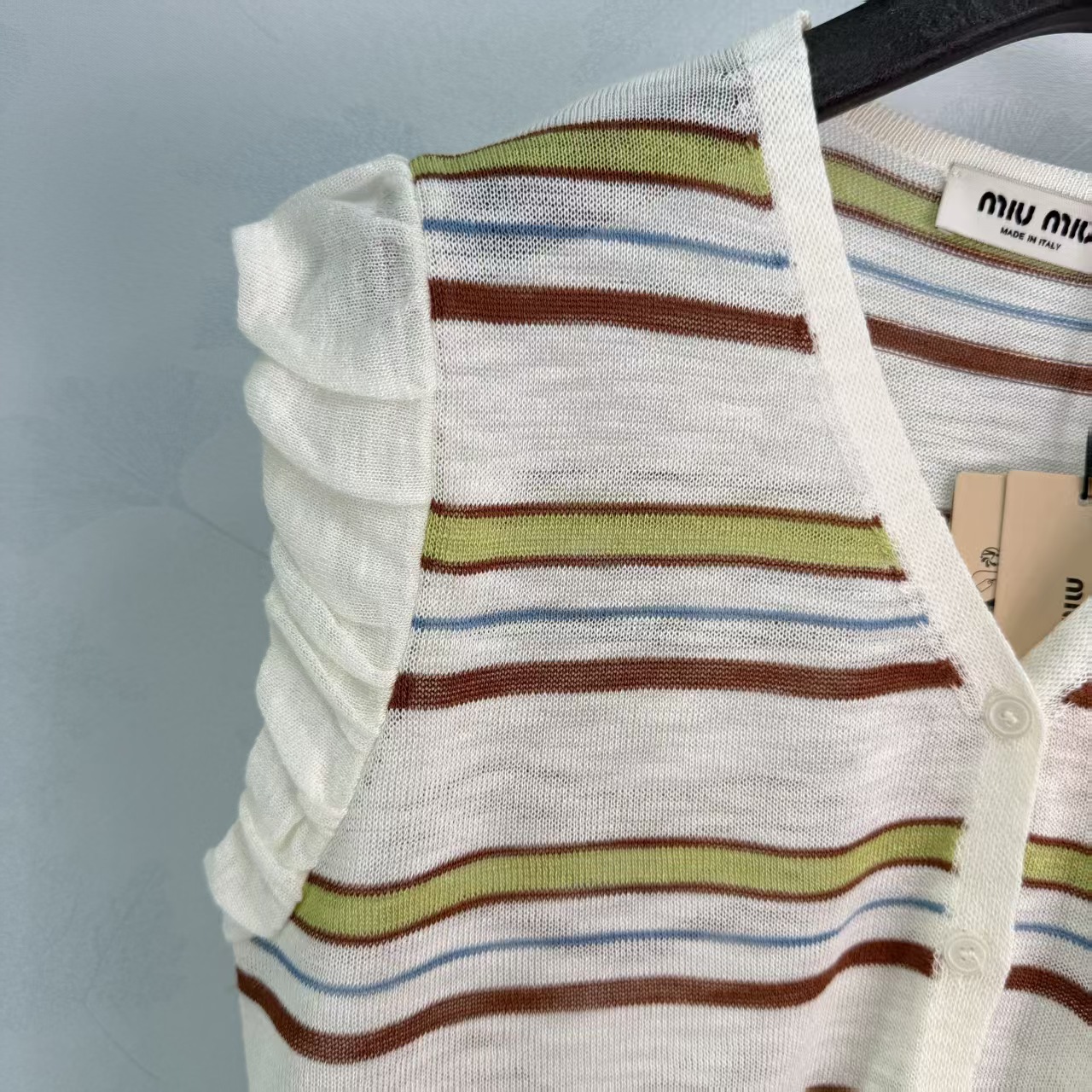 Mi*26 Spring/Summer New Striped Knit Vest,