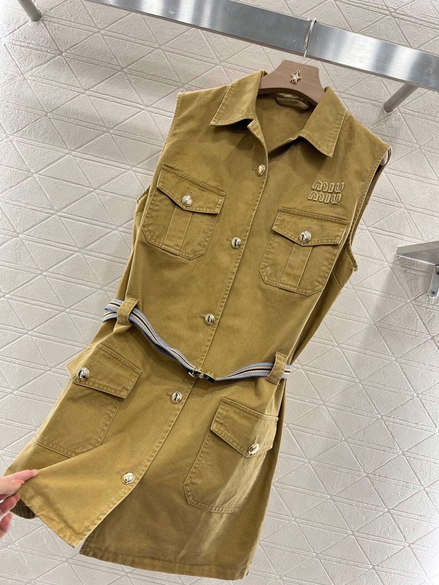M Series Embroidered waistcoat dress