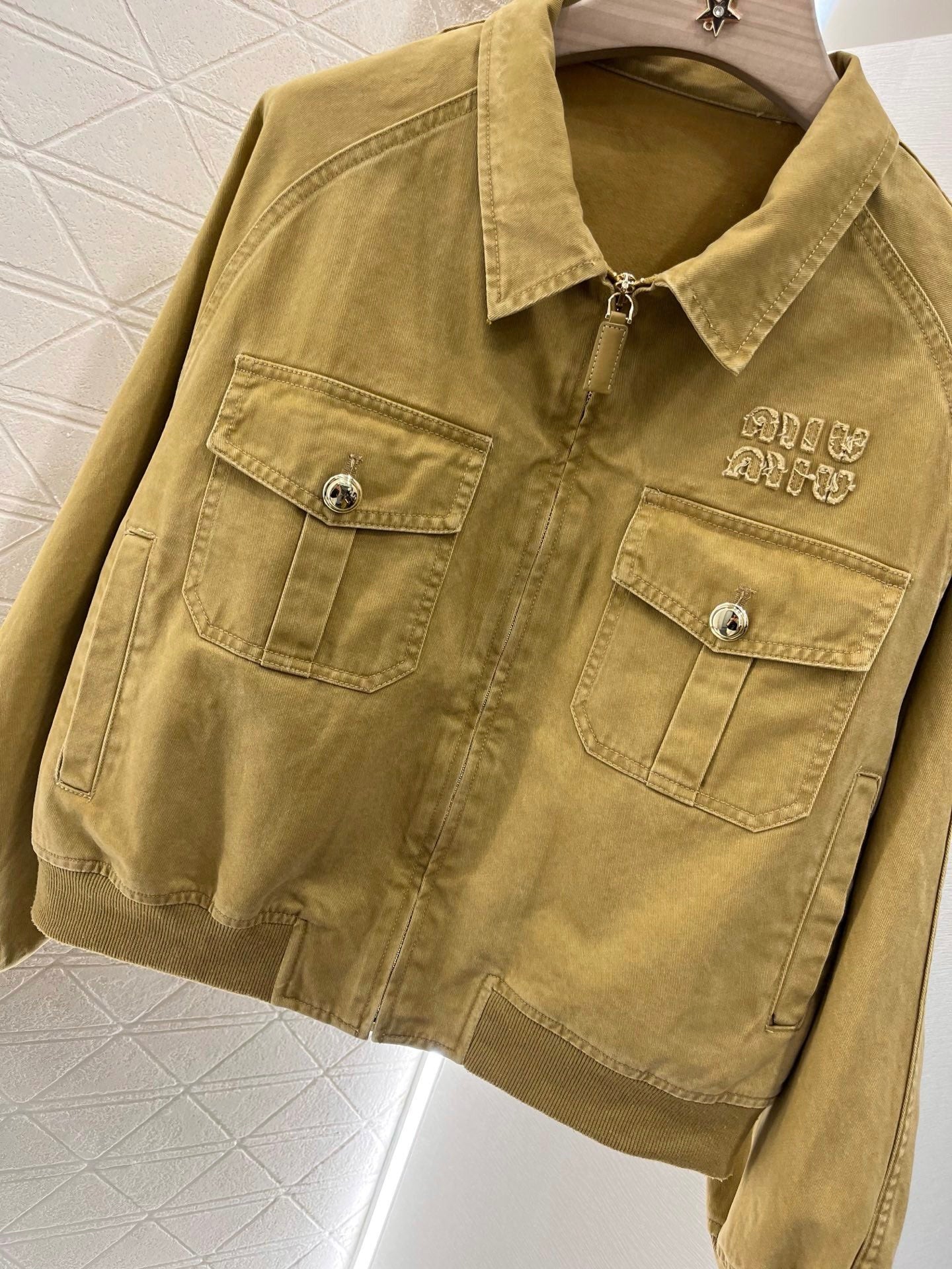M Series Lapel denim jacket and skirt set