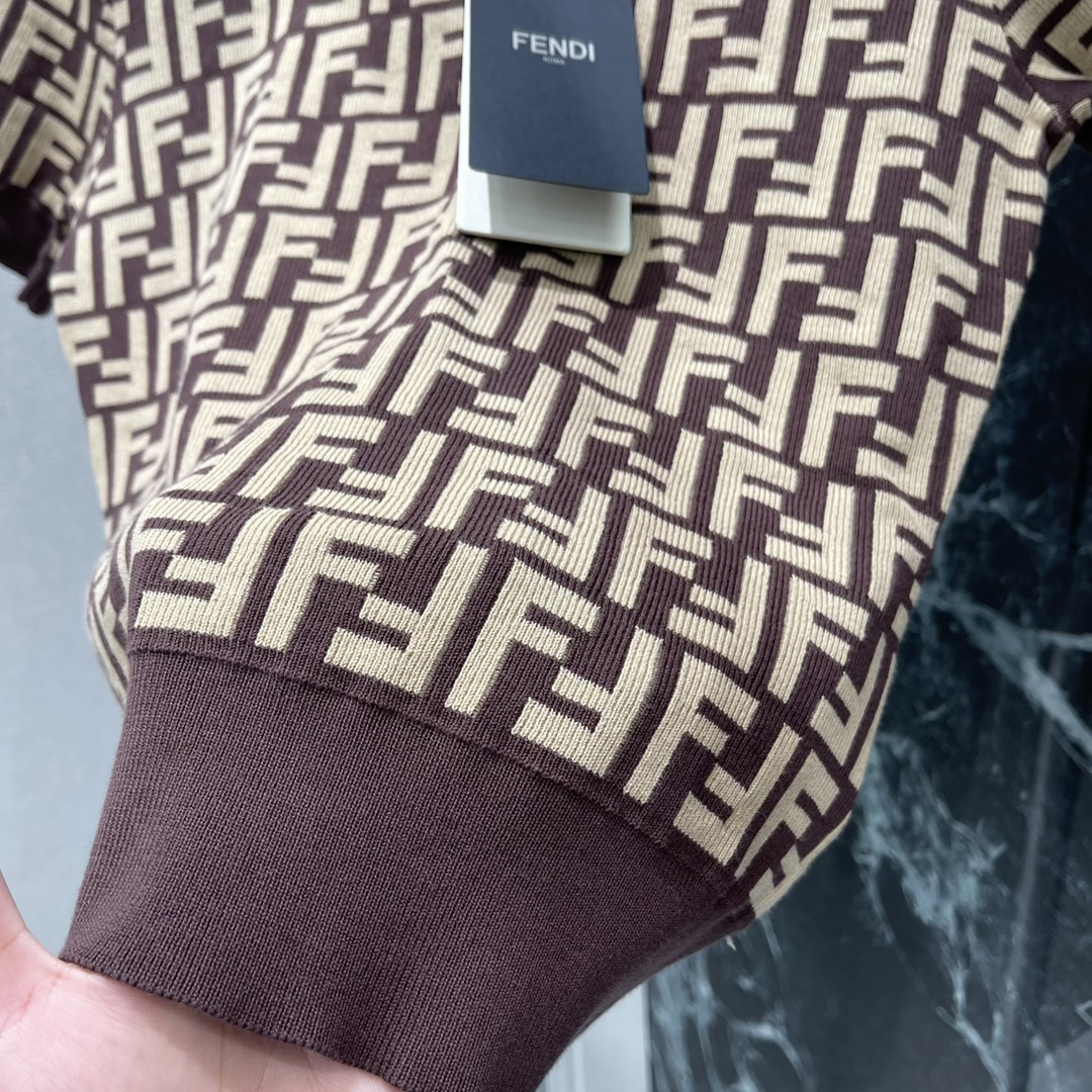 FEND25SS Jacquard Knit Short Sleeve