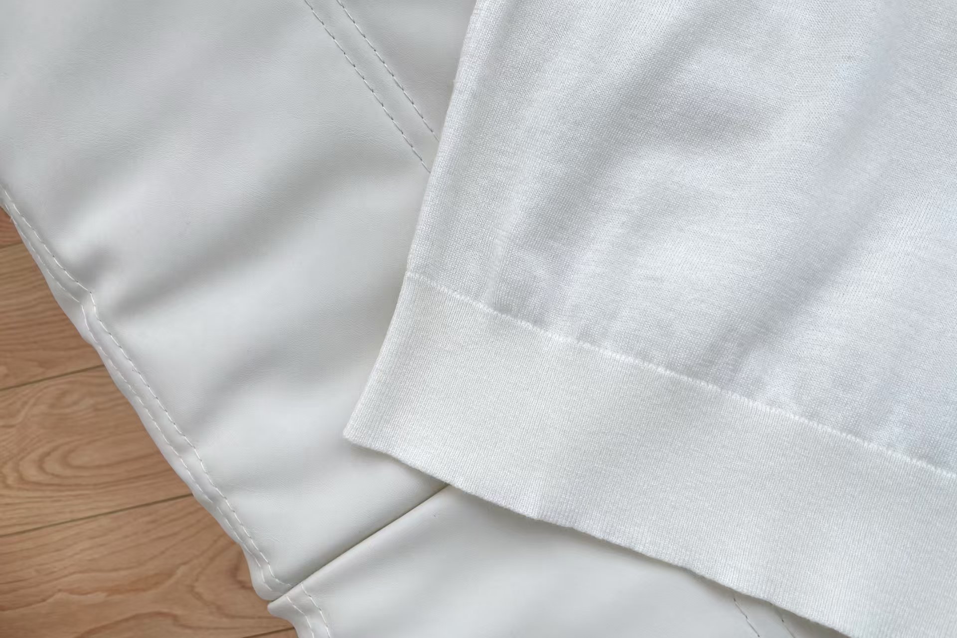 Cha Style Contrast Collar Bow Tie Knit Short Sleeve