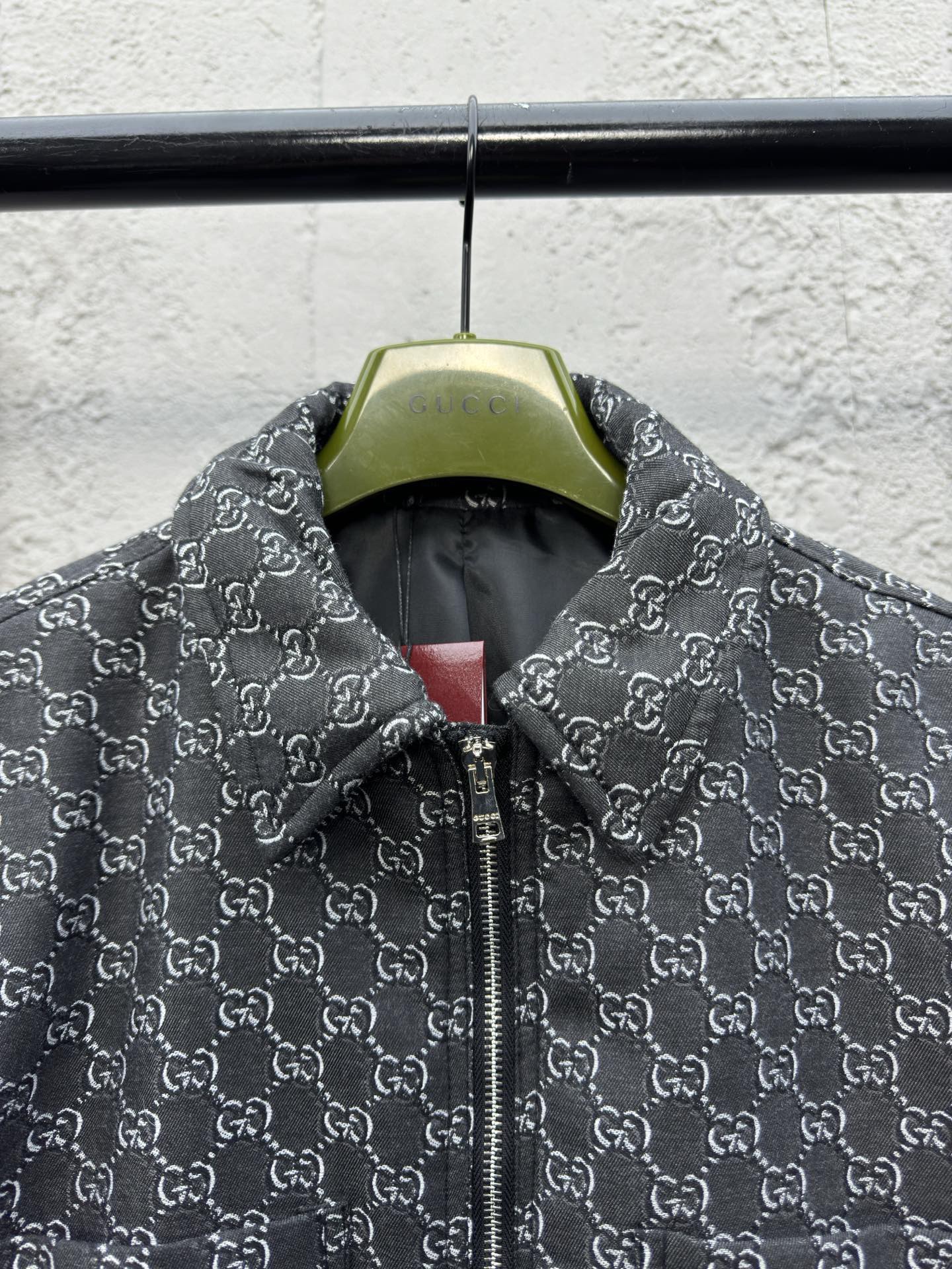 GG Printed Zipper Jacket