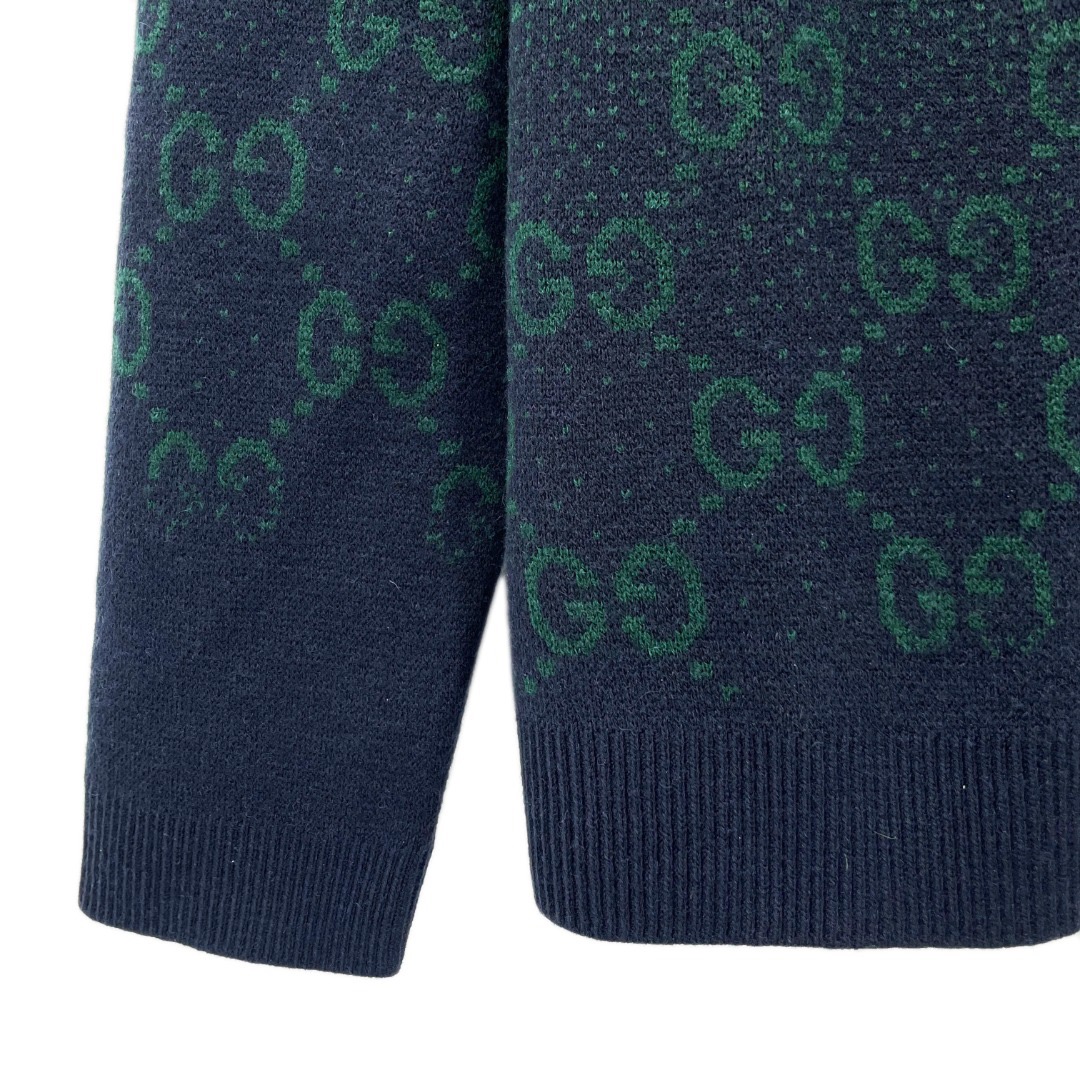 GG Gradient Printed Sweater Cardigan