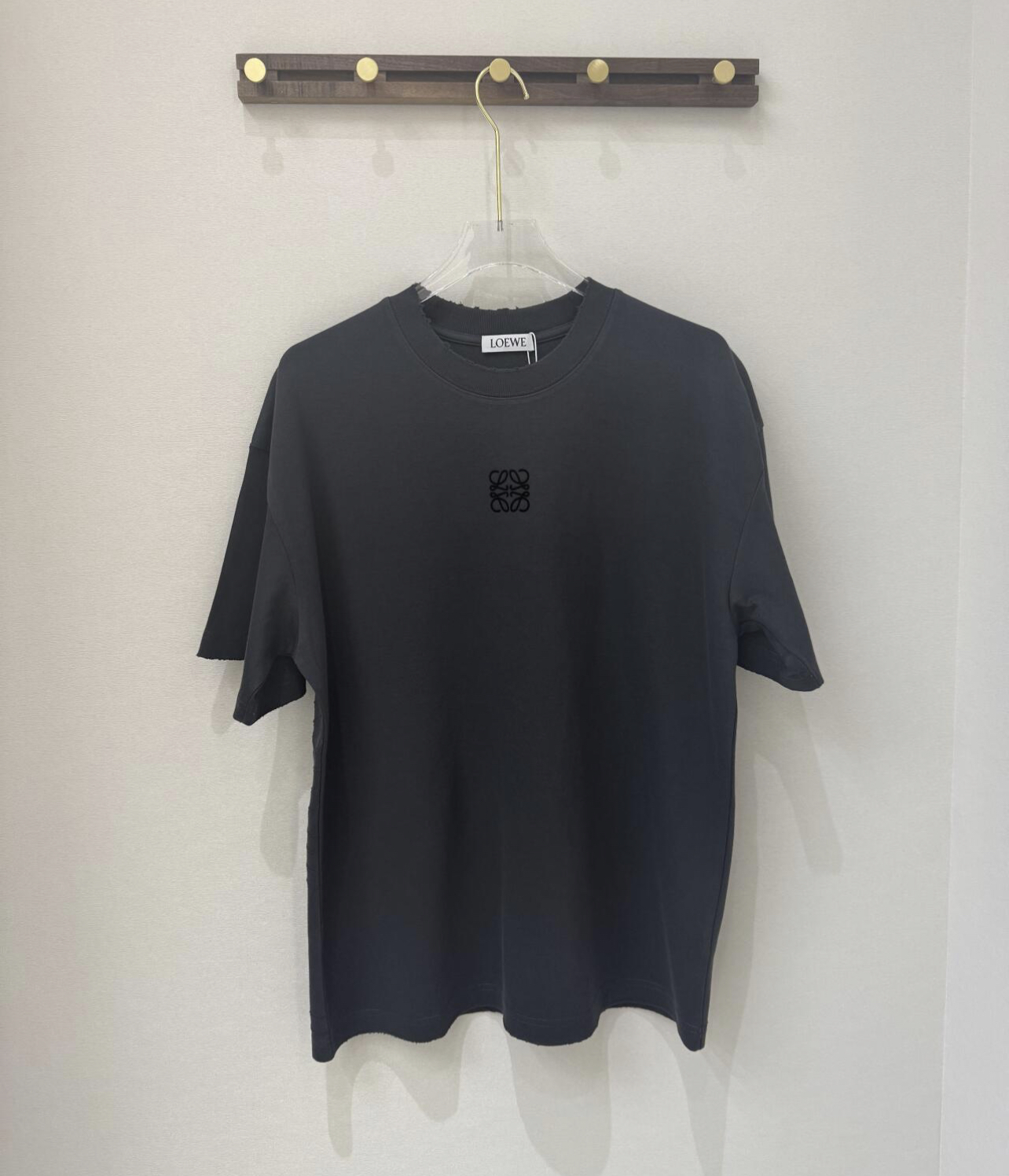 LEW Embroidered large logo T-shirt on the back