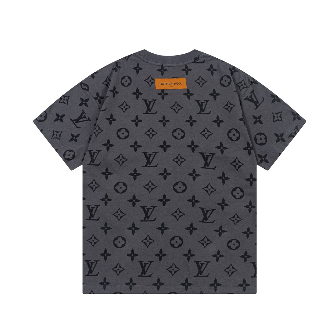 1V Full printed presbyopia short sleeved T-shirt