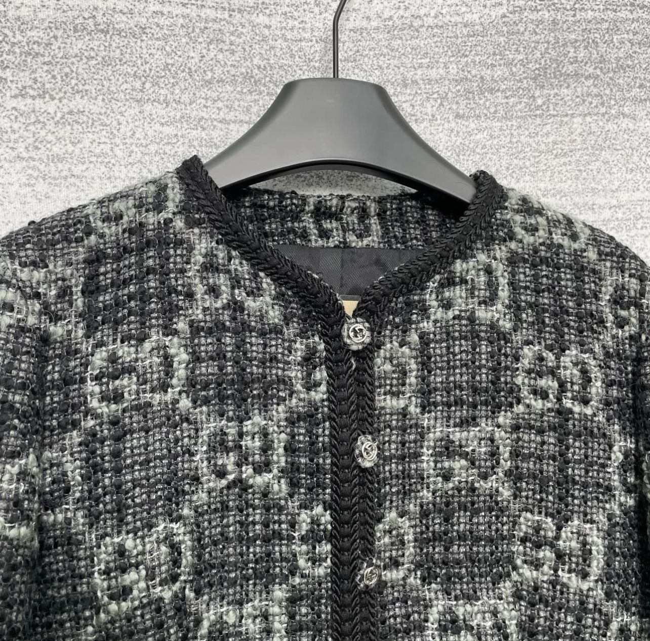 GG Embroidered woolen top