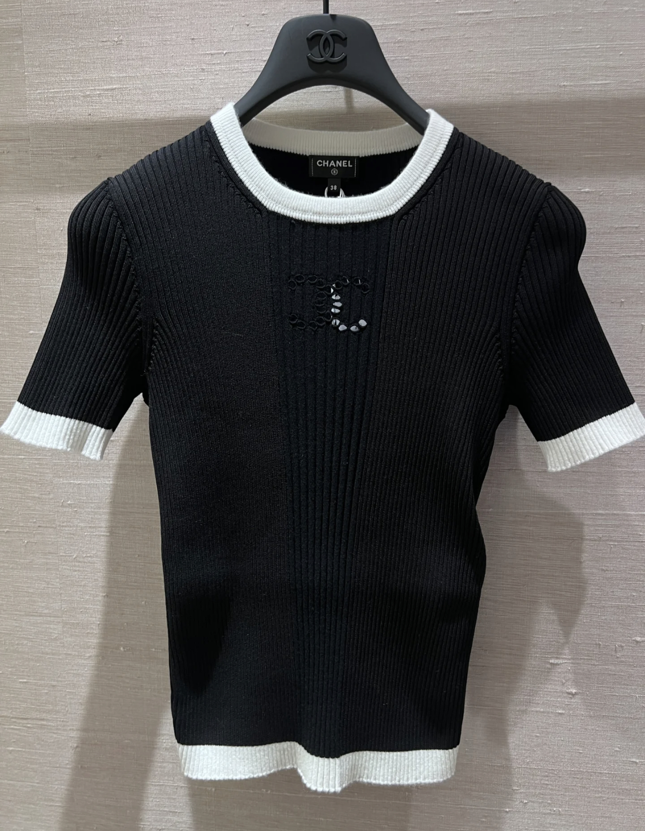 XX Hollow knit short sleeves