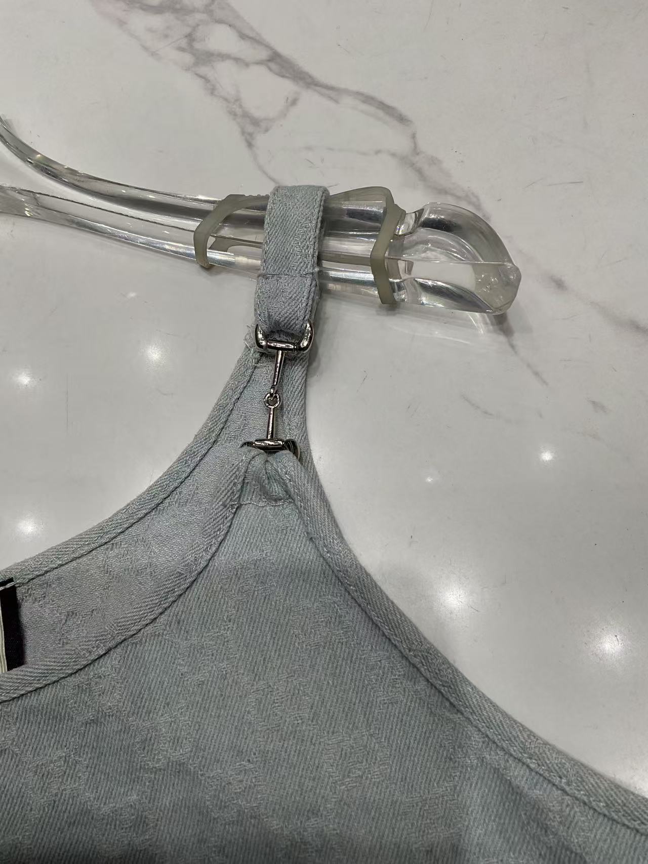 GU 26 Luxury Vintage Monogram Denim Camisole