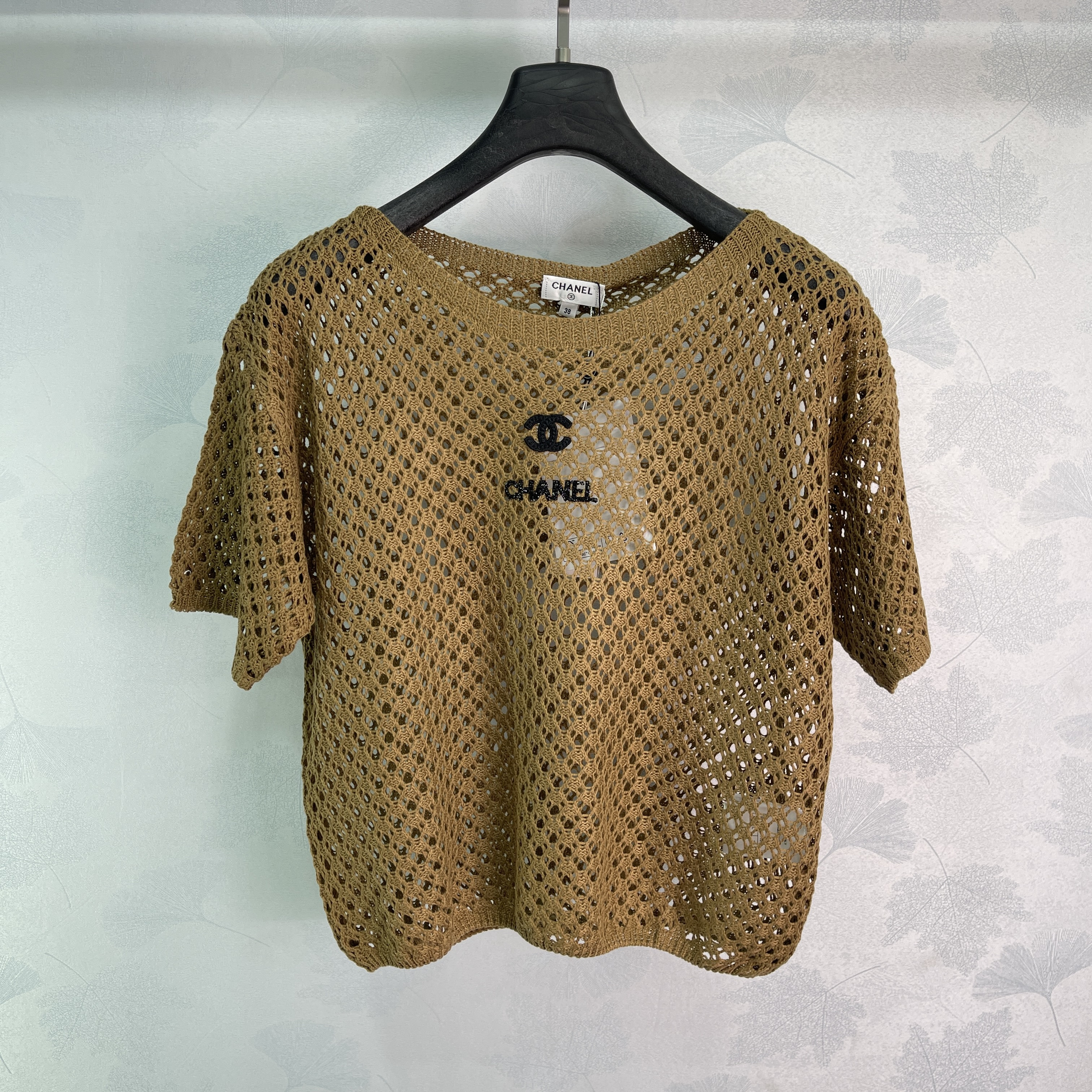 Cha* 2026 Spring/Summer New Hollow Knit Short Sleeve
