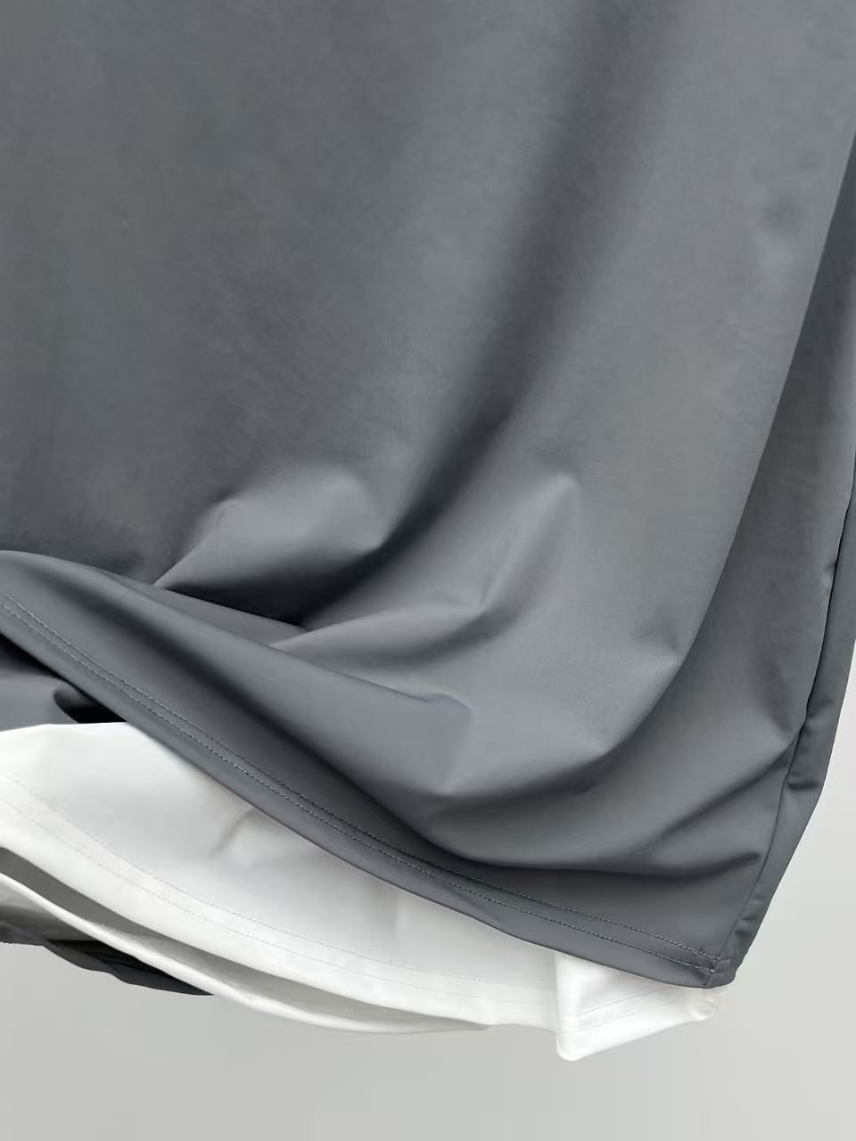 mi 26 Minimal Label Patch Double Layer Camisole Dress