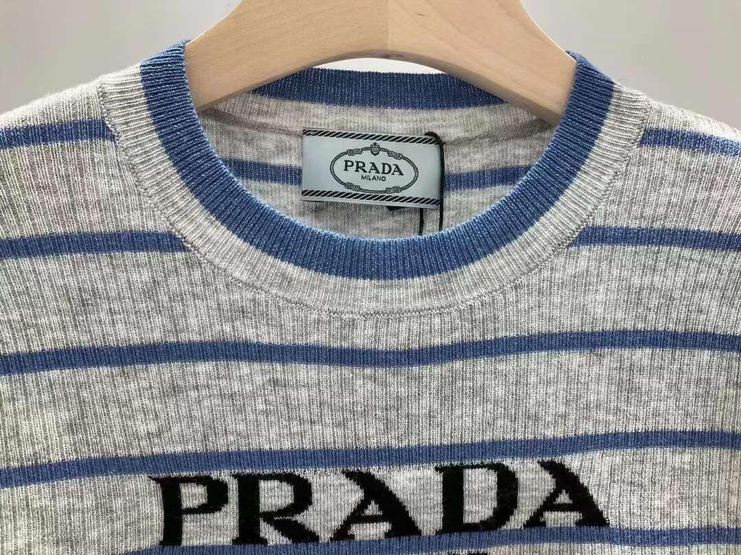 PR Striped knit short sleeves