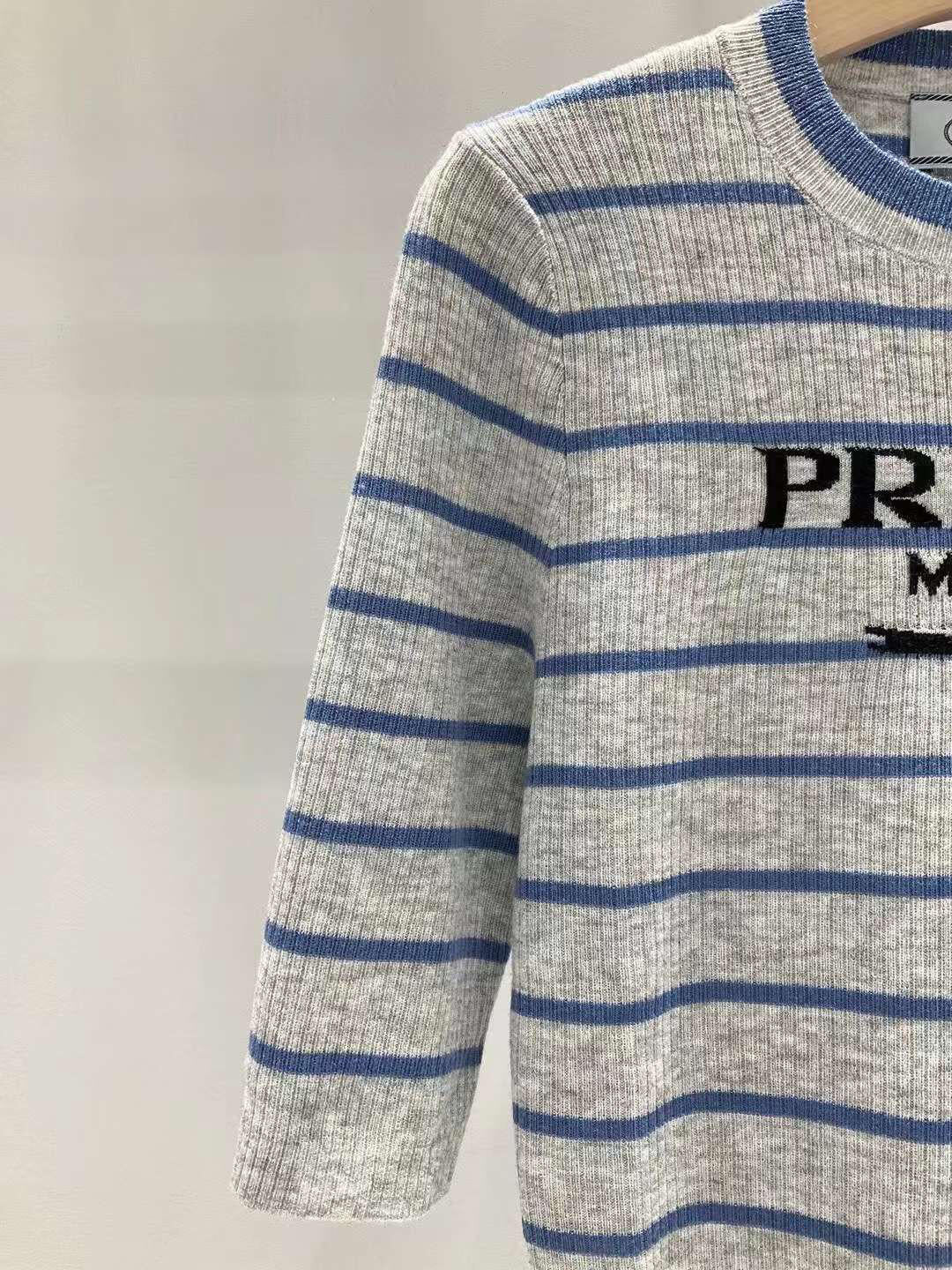 PR Striped knit short sleeves
