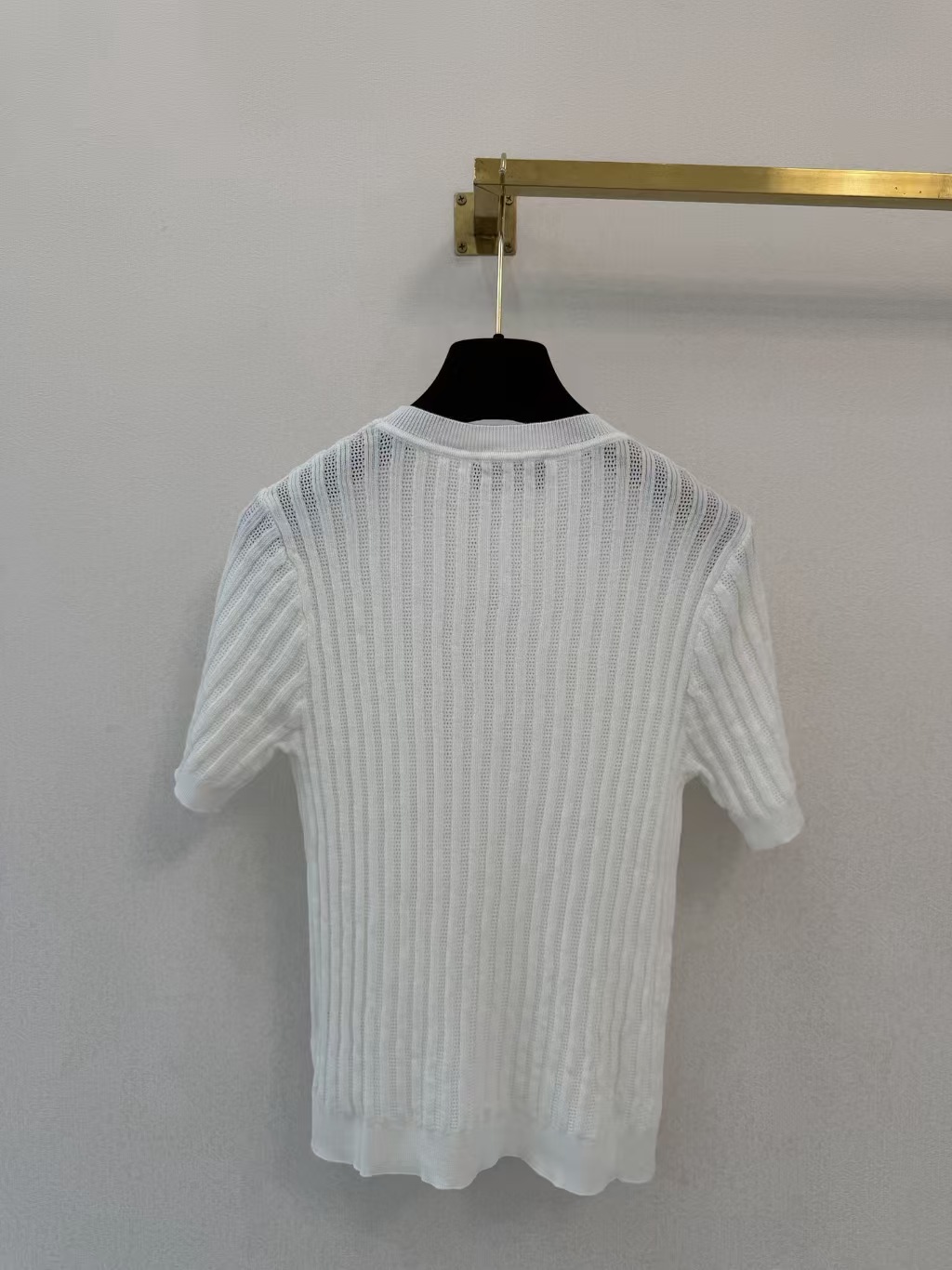 Cha Little Fragrance Style Knitted Short Sleeve